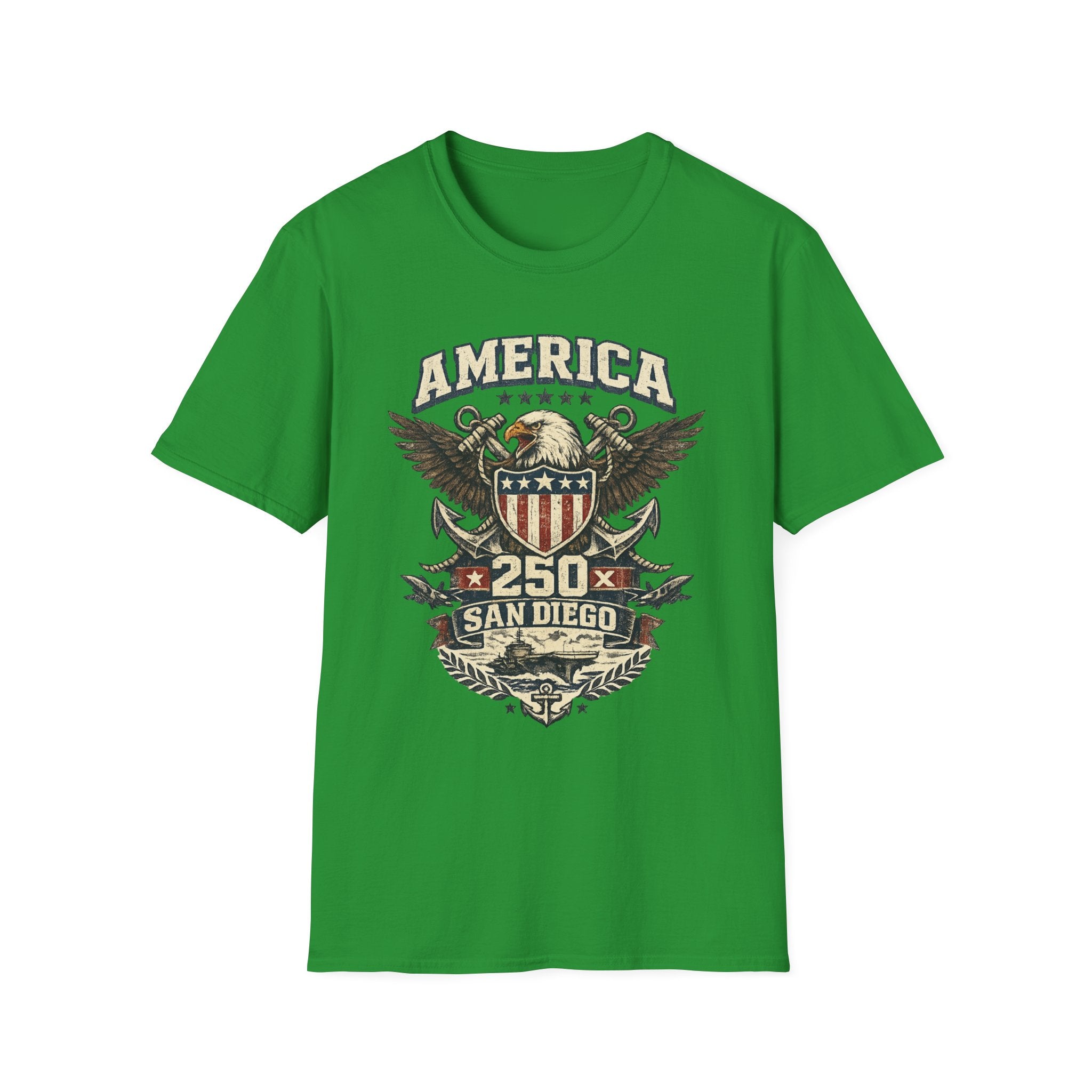 America 250 San Diego California Emblem Tee