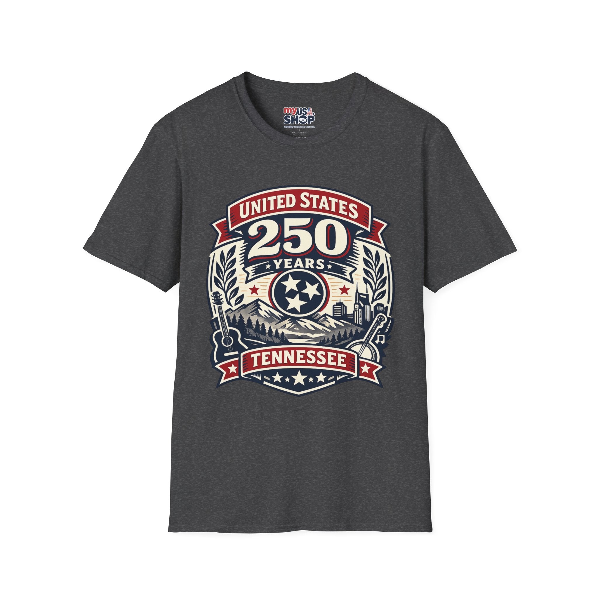 America 250 Tennessee T-Shirt — United States 250 Years Heritage Graphic Tee