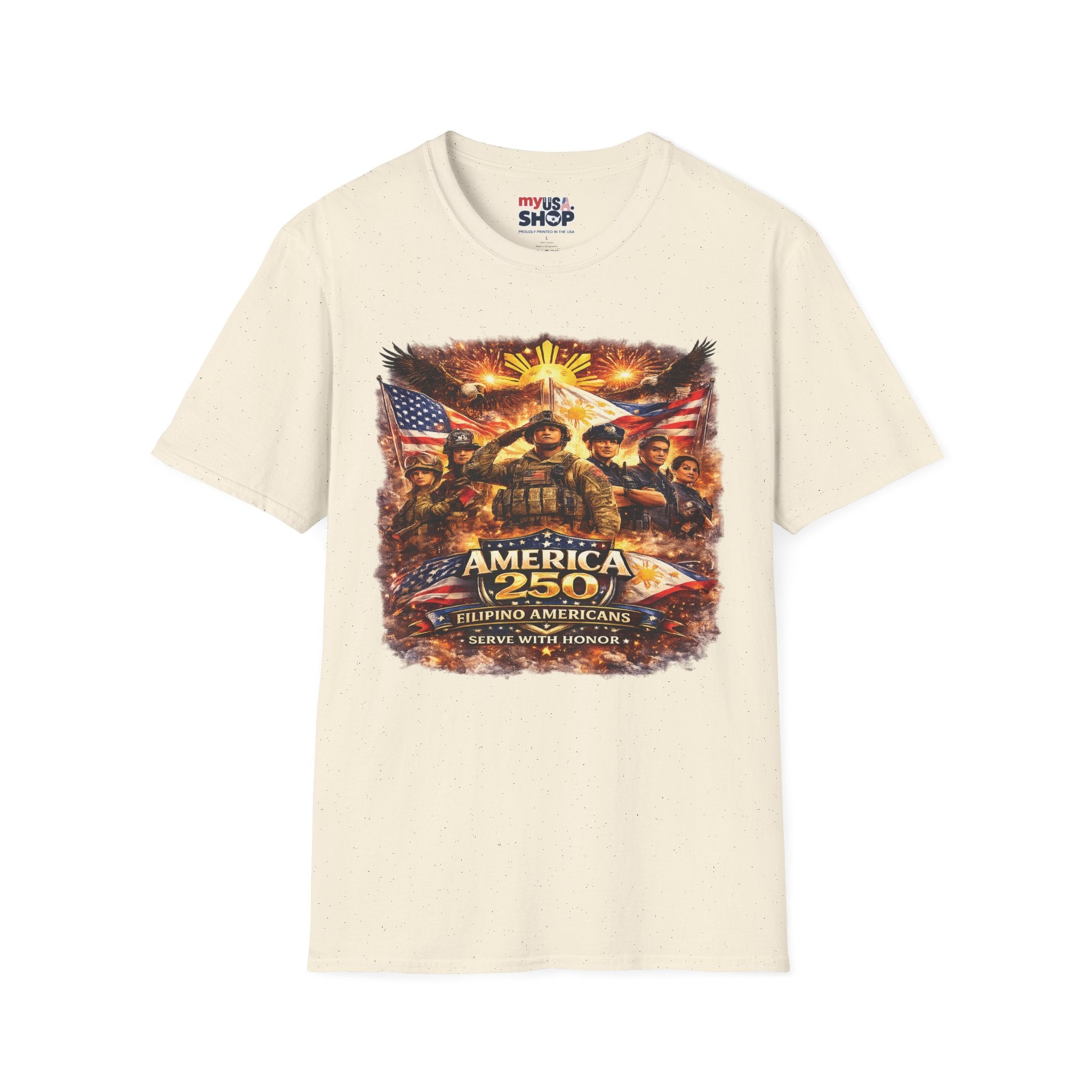 Patriotic Filipino America 250 Military Tribute