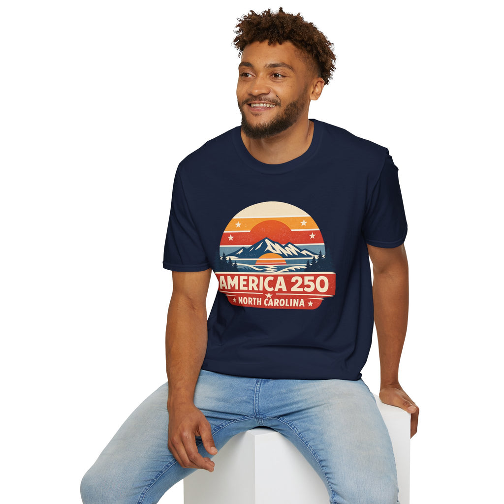 America 250 North Carolina - Mountain Sunset T-Shirt