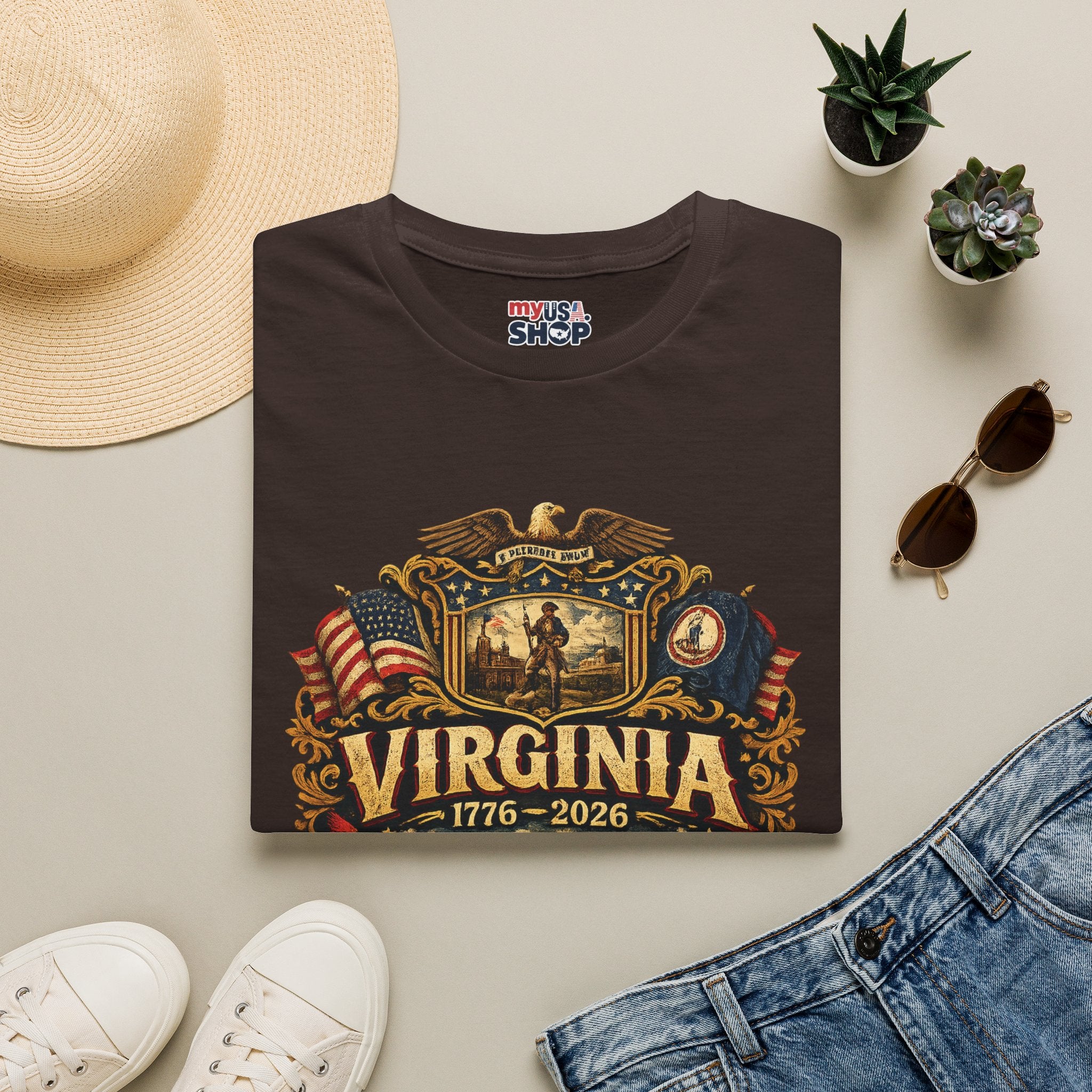 America 250 Co Virginia 250th Anniversary T-Shirt - Commemorative State Pride Tee