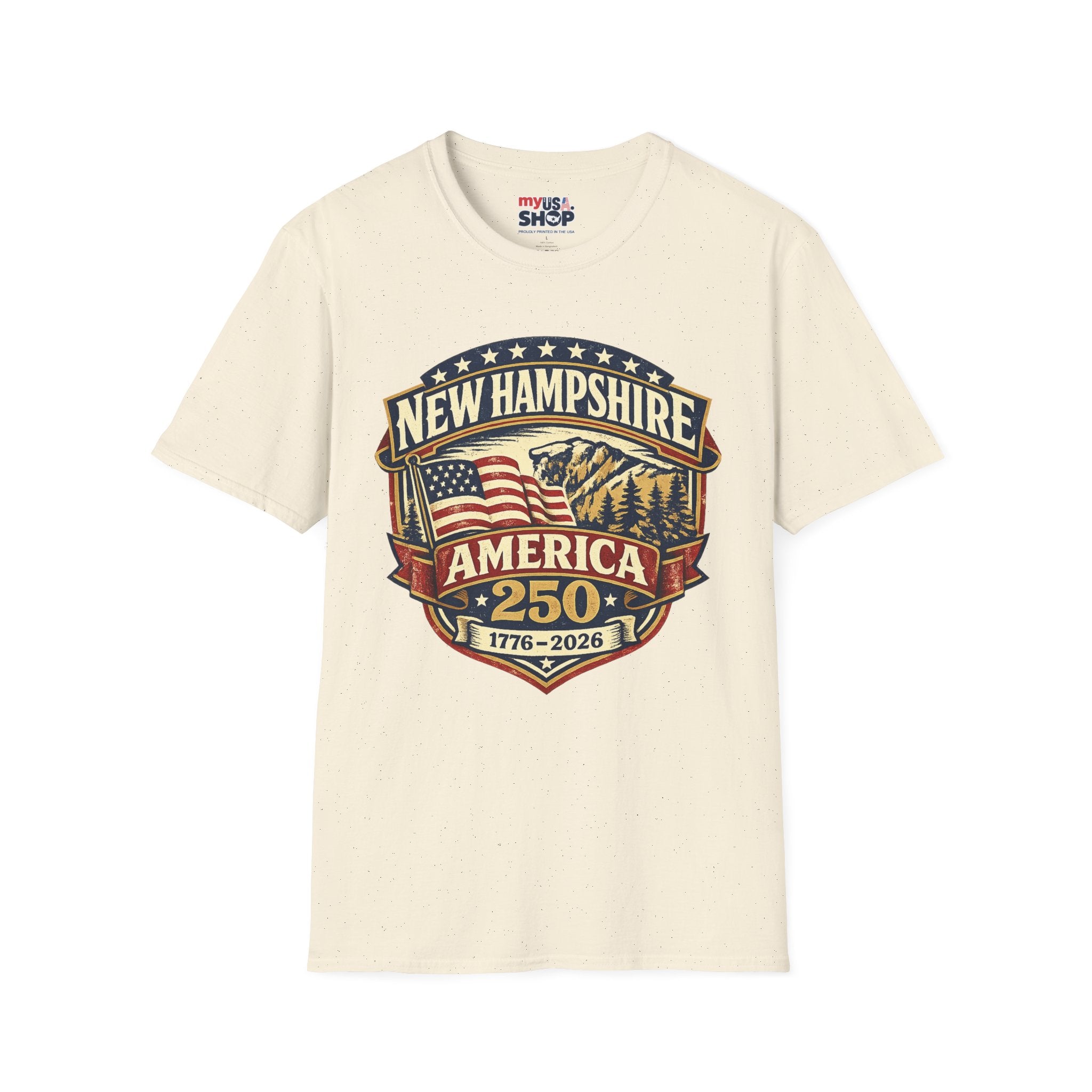 New Hampshire America 250 T-Shirt — 1776–2026 Anniversary State Pride
