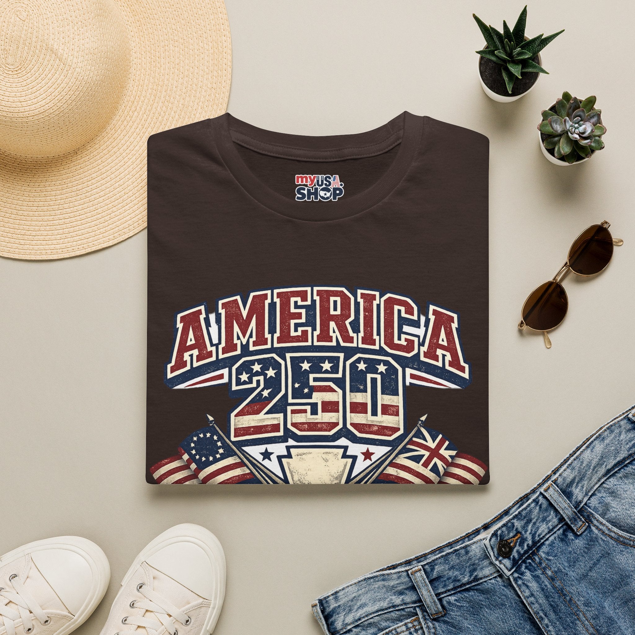 Pennsylvania America 250 Shirt — Retro Patriotic Varsity Graphic Tee