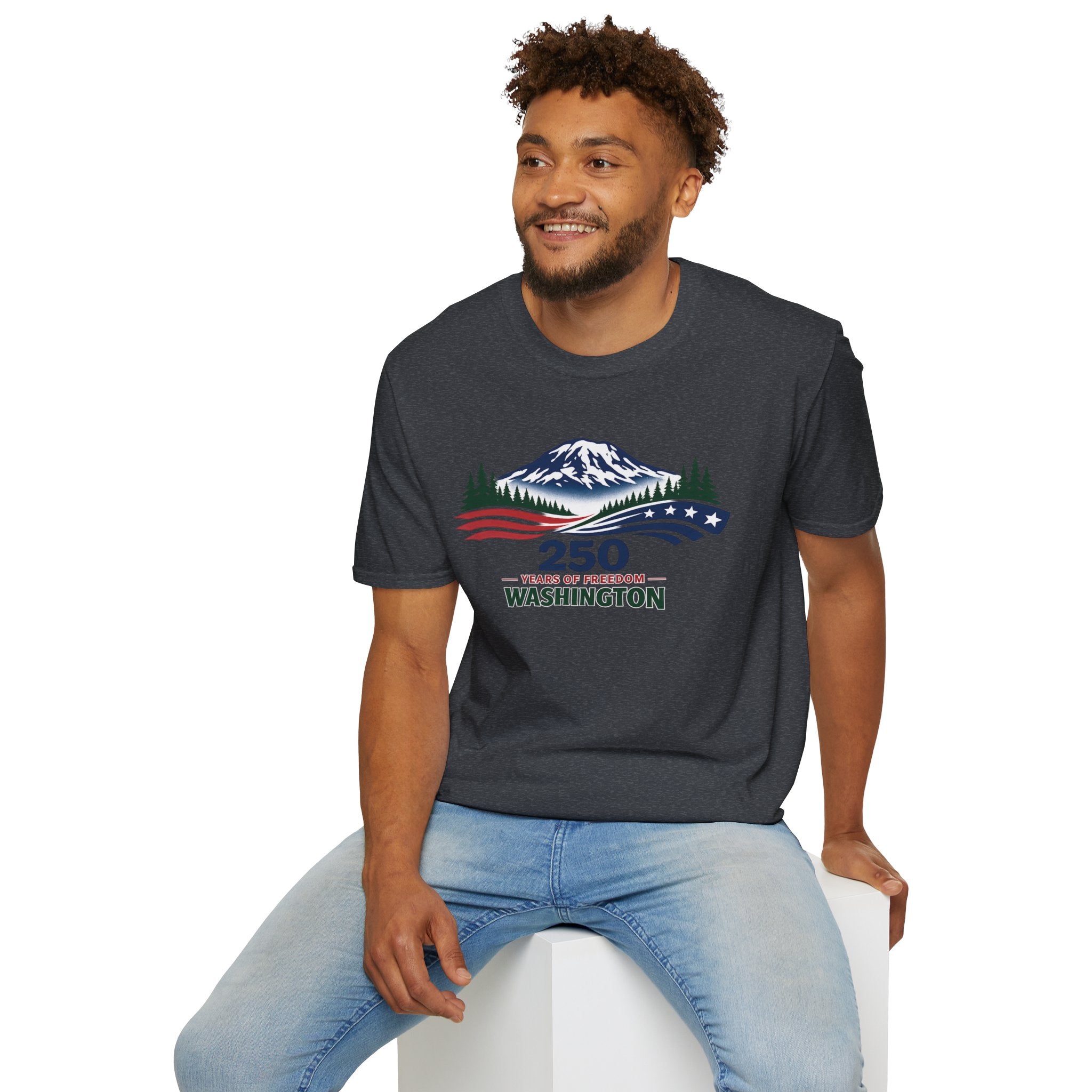 America 250 Washington T-Shirt - Unisex Softstyle T-Shirt