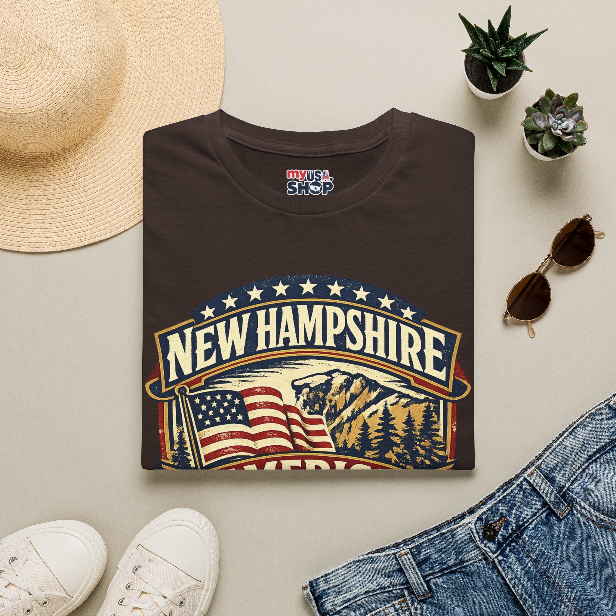 New Hampshire America 250 T-Shirt — 1776–2026 Anniversary State Pride