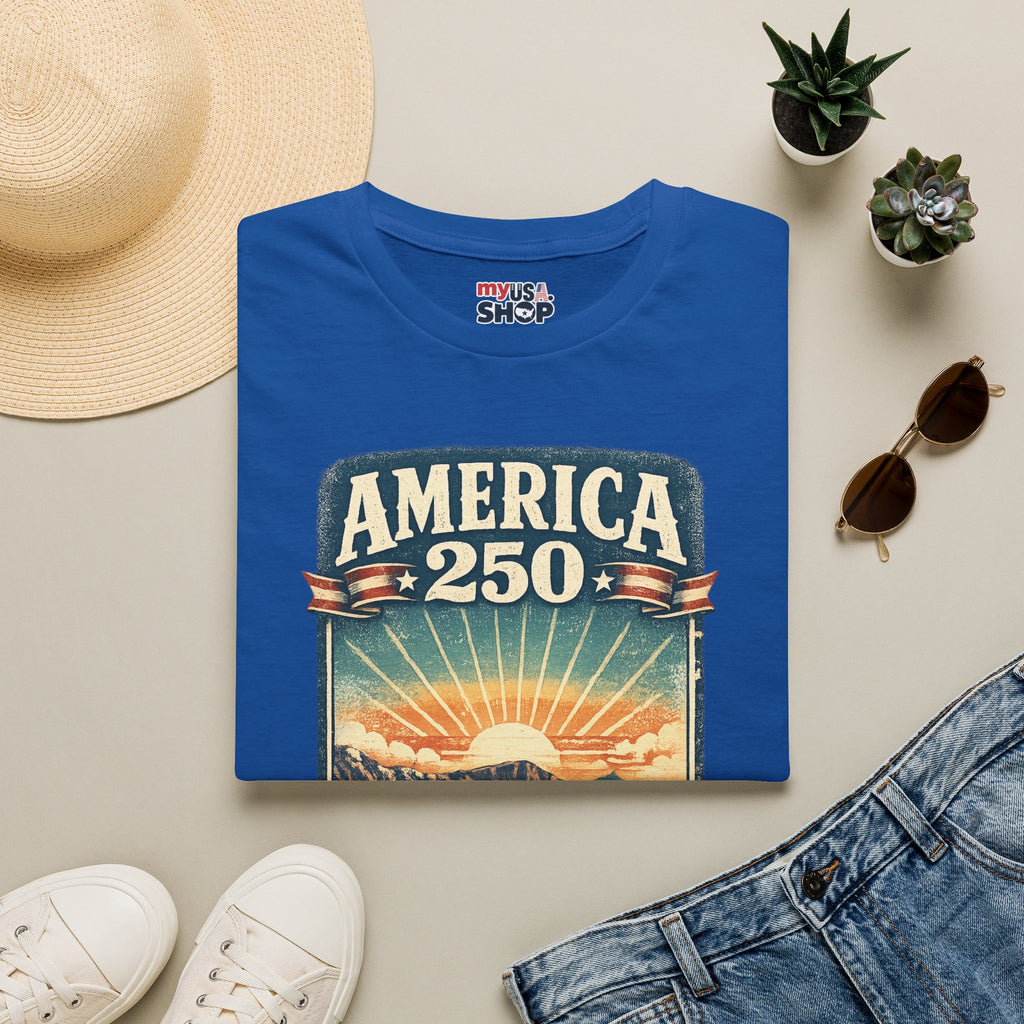 Oregon America 250 Shirt — Crater Lake Sunset Vintage Tee