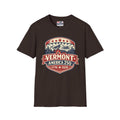 Vermont America 250 T-Shirt — Retro Mountain Cabin Design