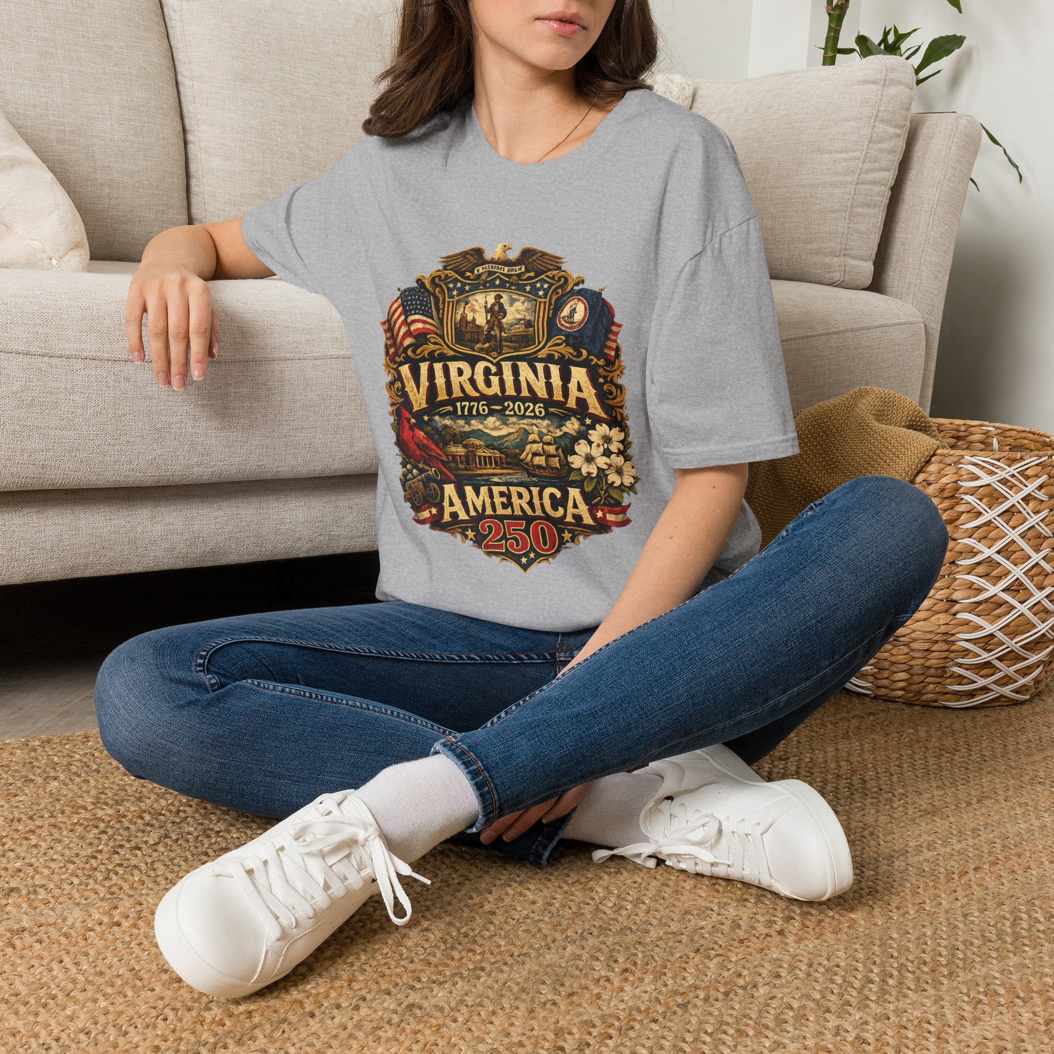 America 250 Co Virginia 250th Anniversary T-Shirt - Commemorative State Pride Tee