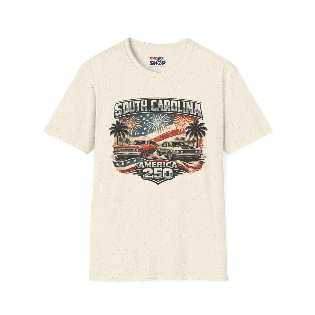 America 250 South Carolina Retro Fireworks T-Shirt