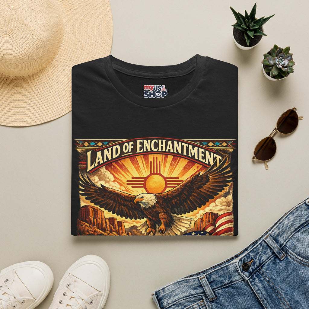 America 250 Land of Enchantment Eagle — New Mexico Patriotic Graphic Tee