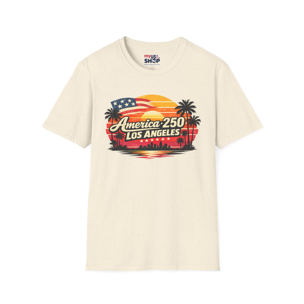 America 250 Los Angeles Retro Sunset California Tee