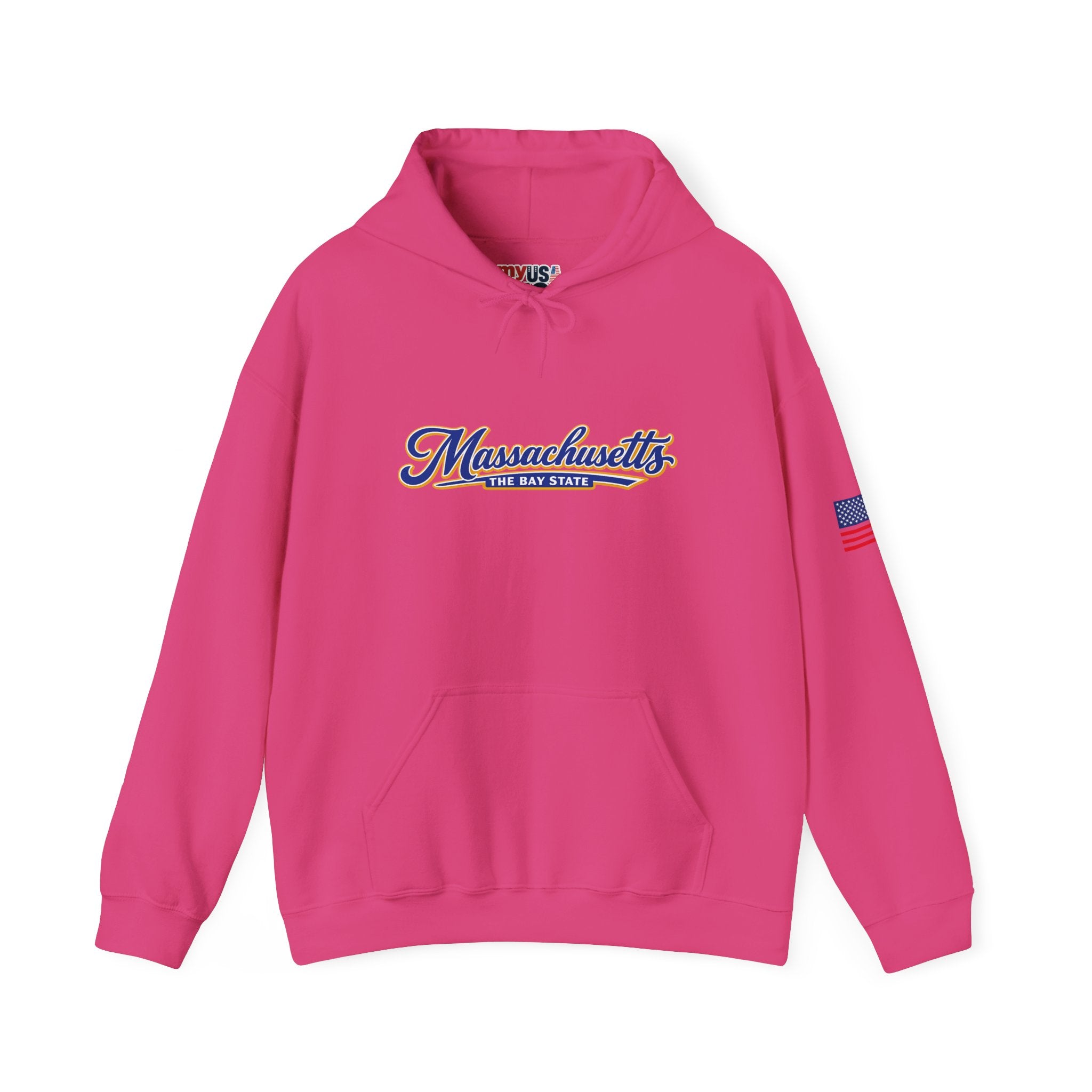 Massachusetts The Bay State Heavy Blend Hooded Sweatshirt