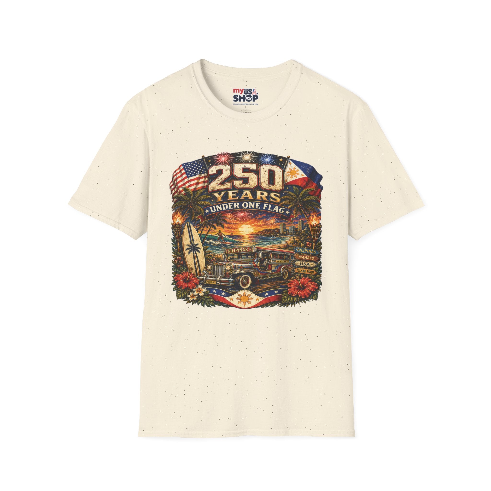 America 250 Years Under One Flag — USA & Philippines Patriotic