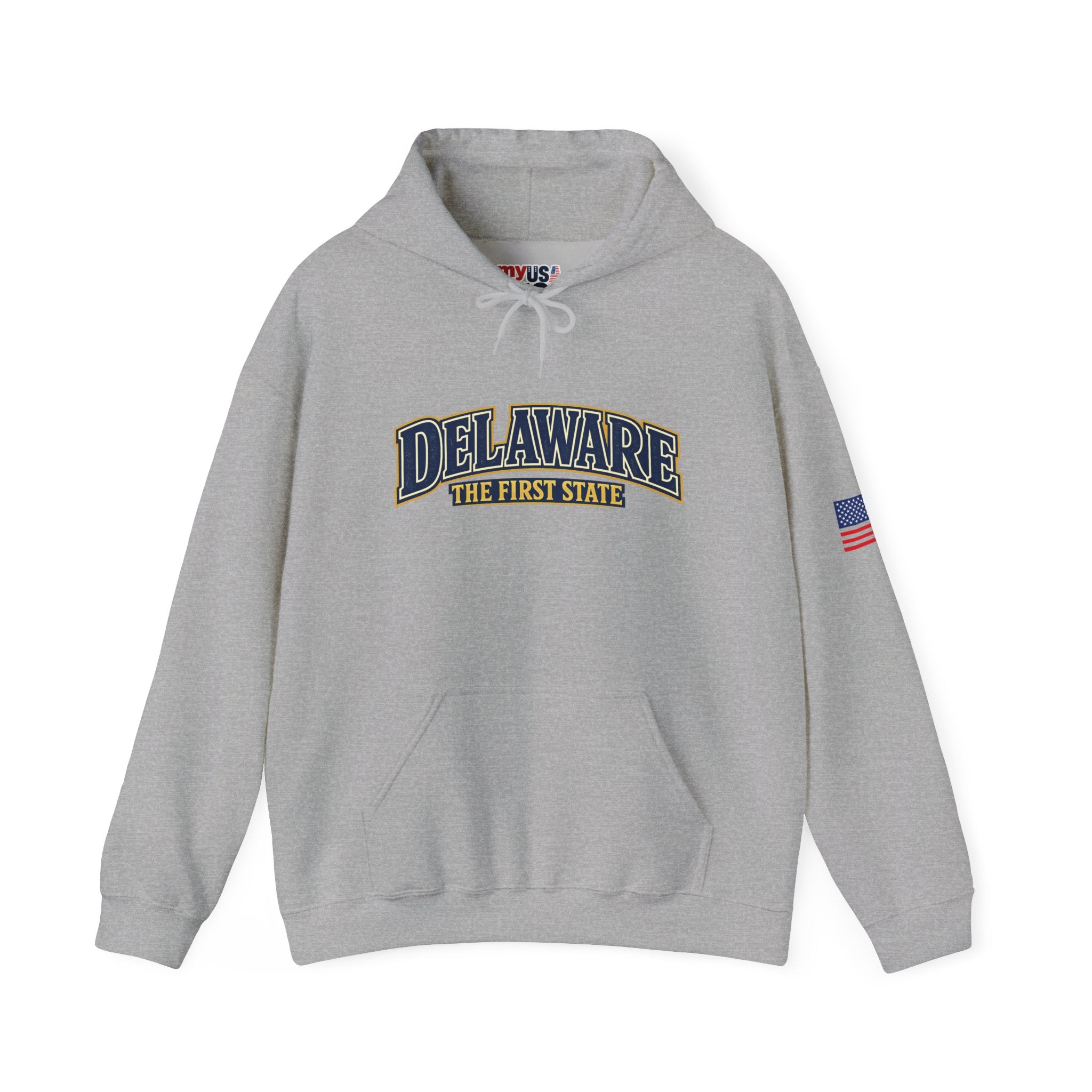 Delaware The First State Heavy Blend Hooded Sweatshirt