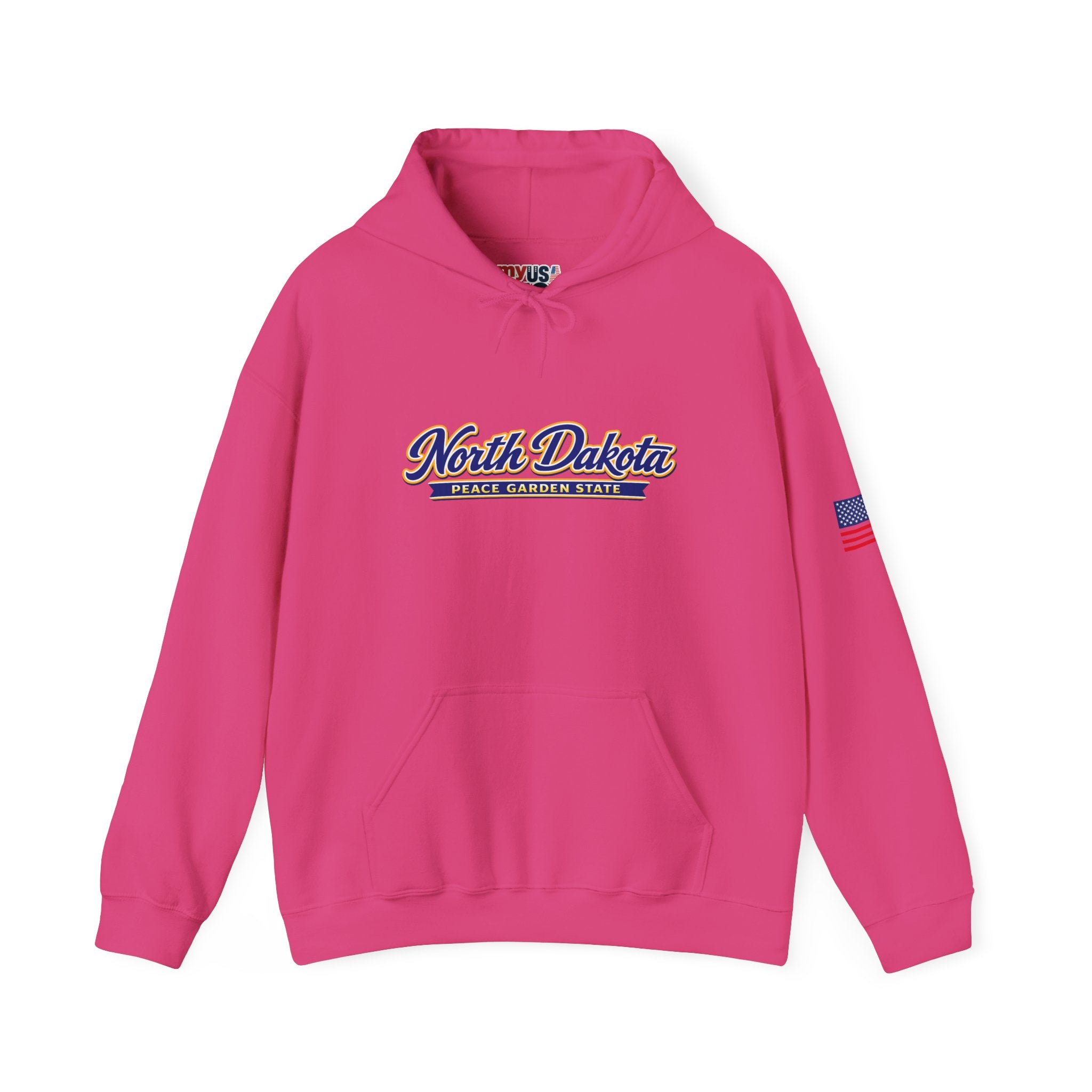 North Dakota Peace Garden State Heavy Blend Hooded Sweatshirt