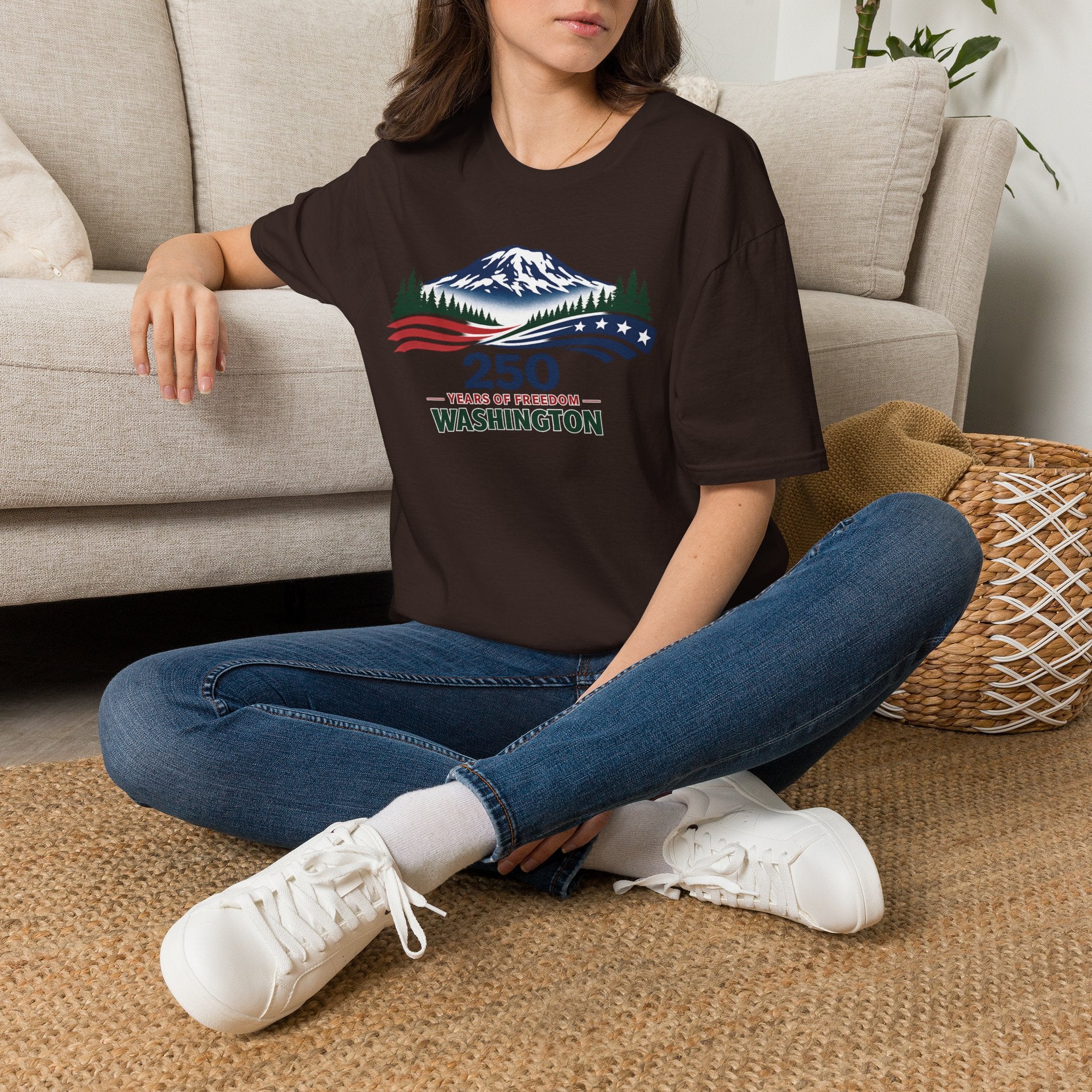 America 250 Washington T-Shirt - Unisex Softstyle T-Shirt
