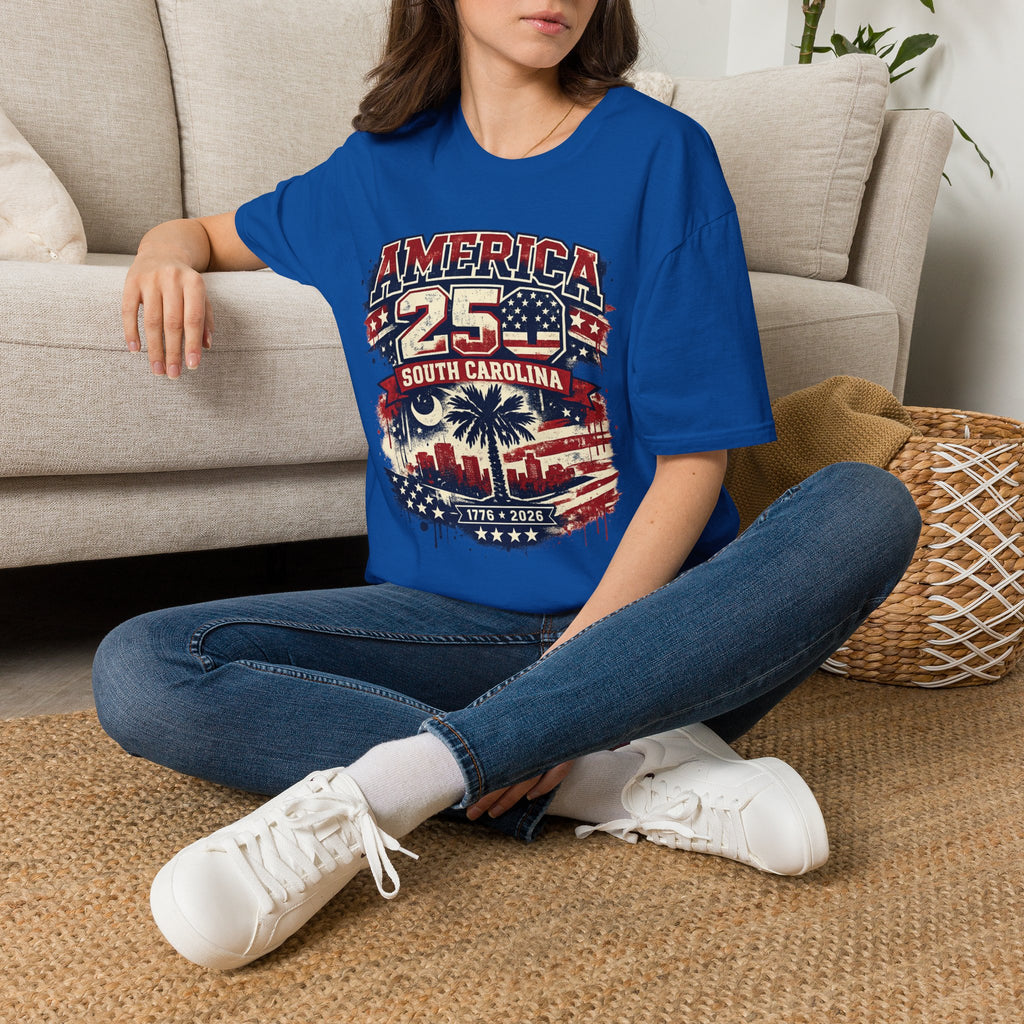 America 250 South Carolina T‑Shirt — Patriotic 250th Anniversary USA Graphic Tee