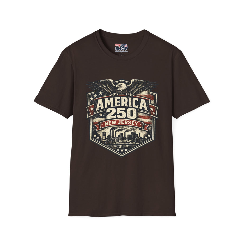 America 250 New Jersey — Vintage Eagle Patriotic