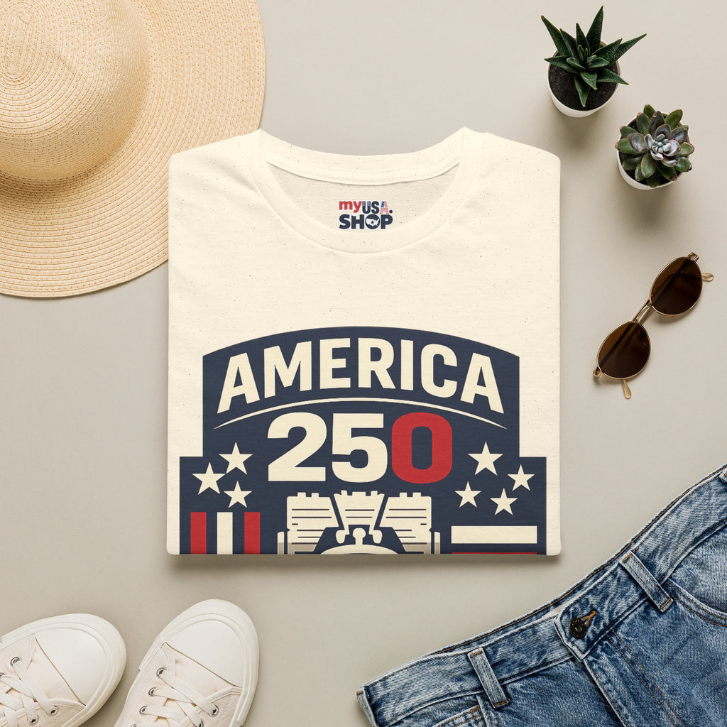 Pennsylvania America 250 Shirt — Modern Minimal Patriotic Badge Tee