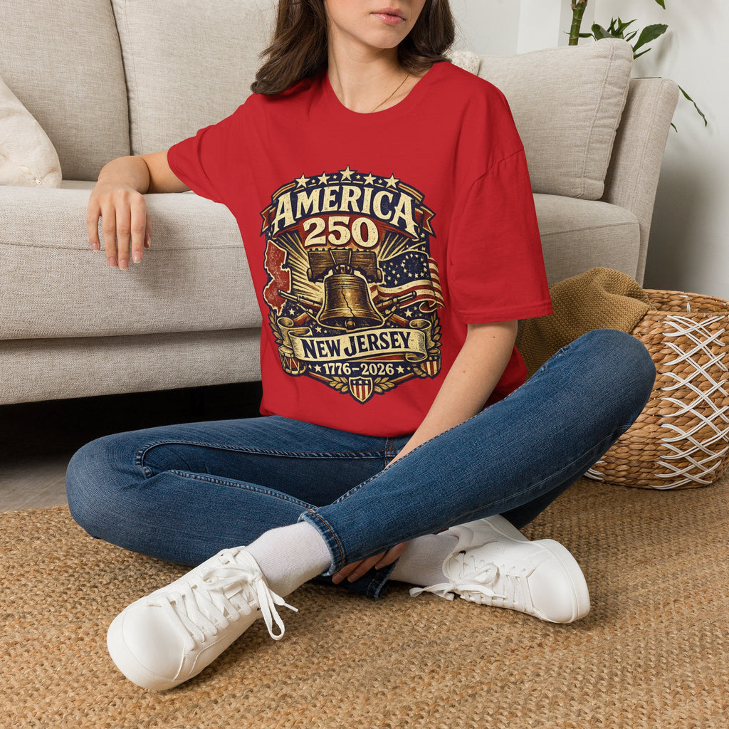 America 250 New Jersey Bicentennial Liberty Bell Tee