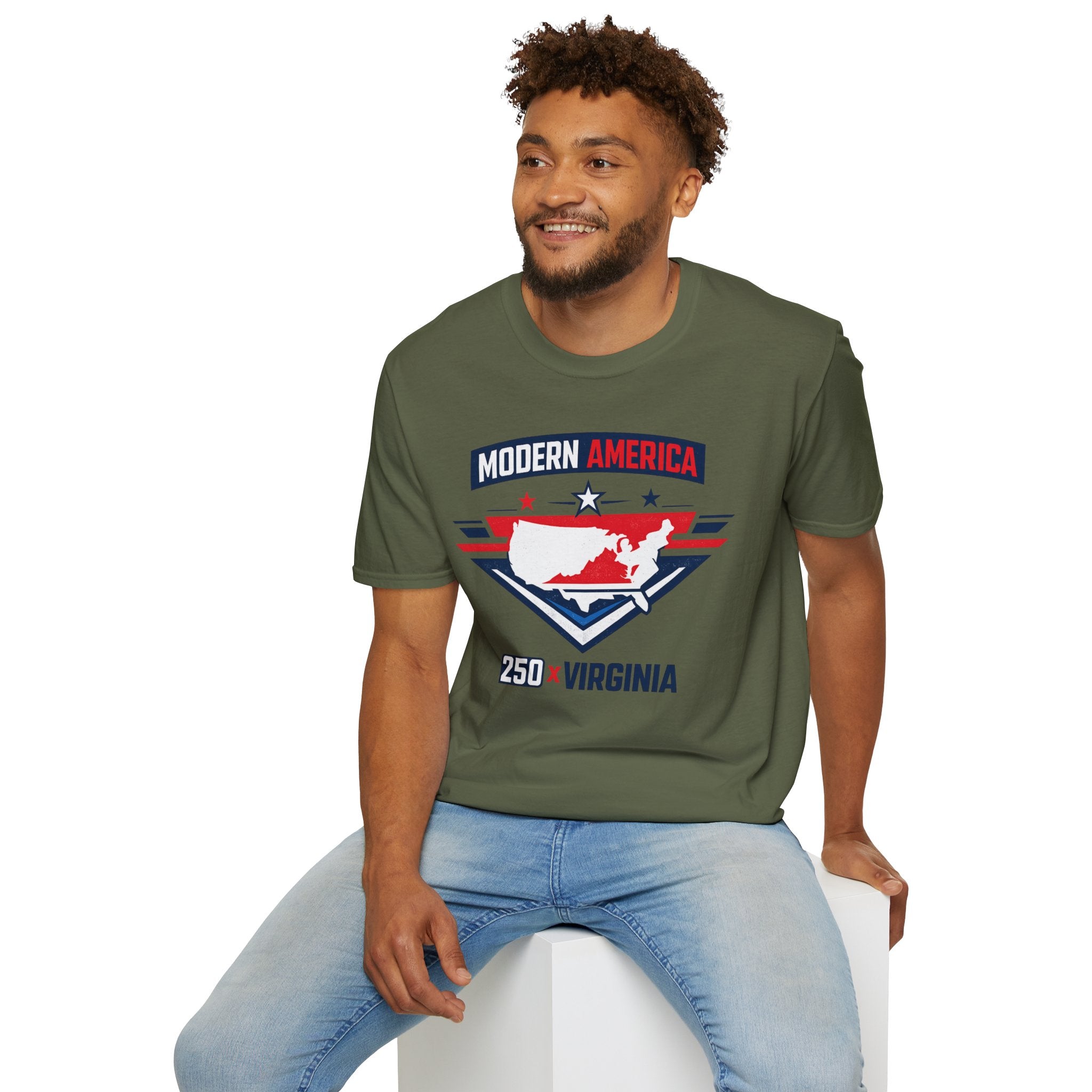 America 250 Virginia T‑Shirt — Patriotic USA State Graphic Tee