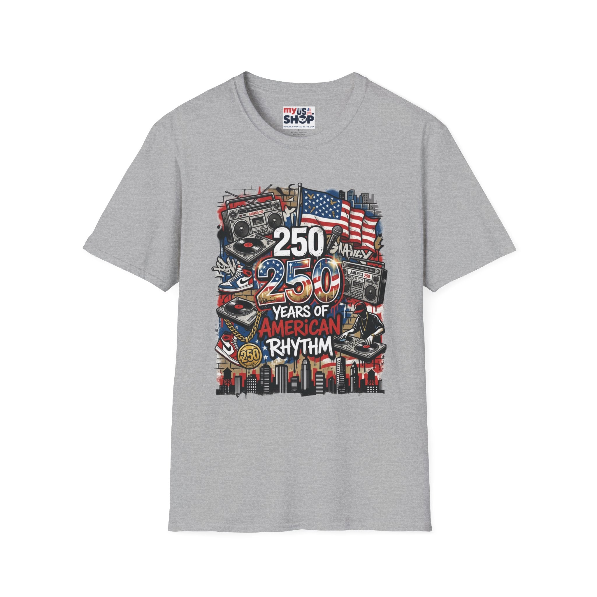 250 Years of American Rhythm T-Shirt America 250 Pop Culture
