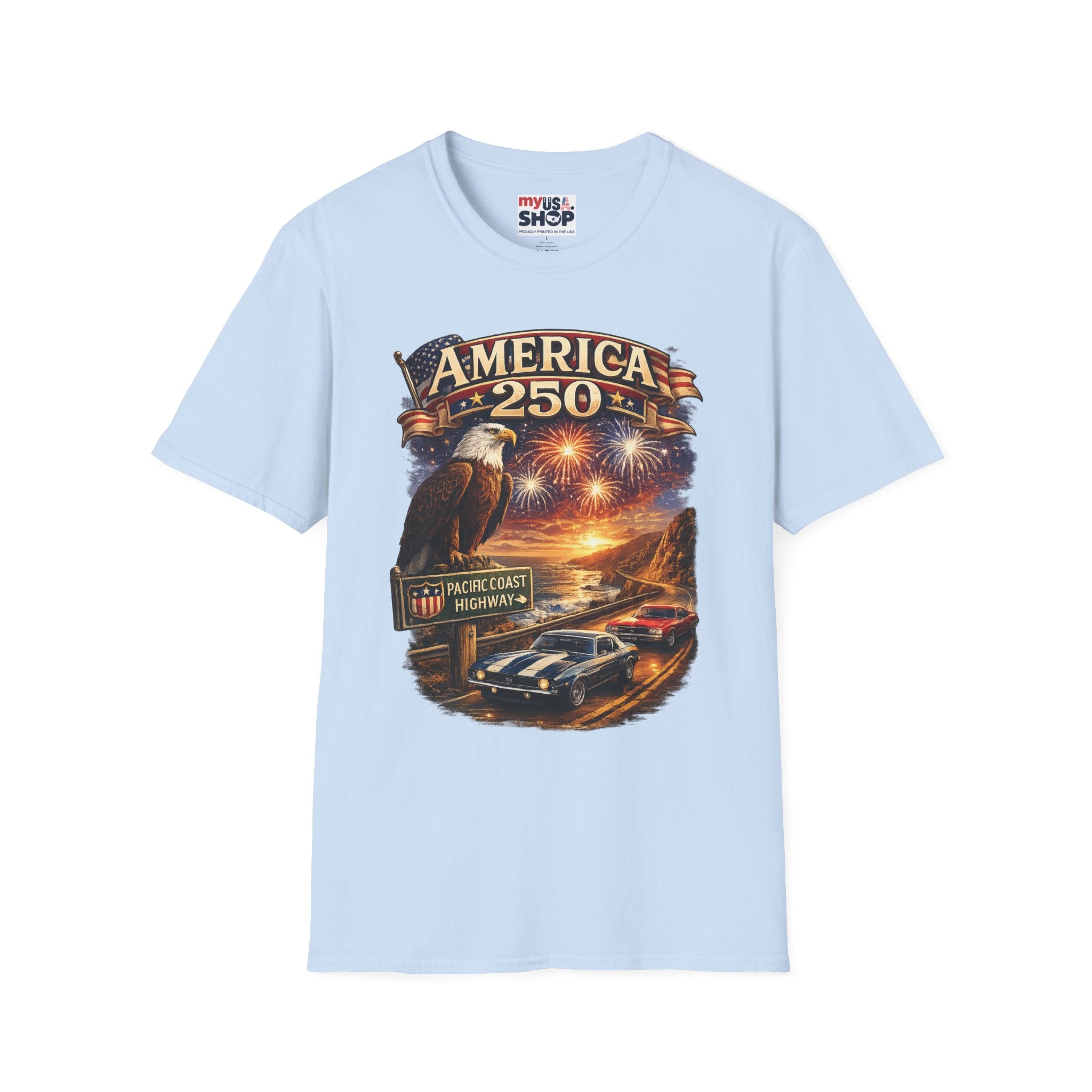 America 250 Eagle Fireworks T-Shirt
