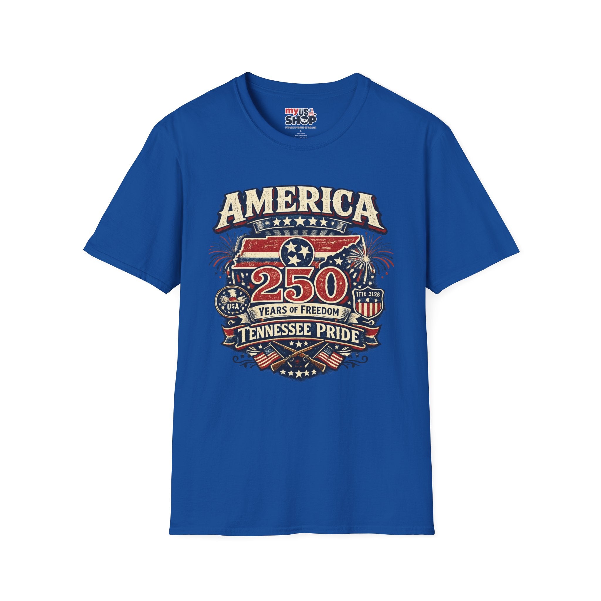 America 250 Tennessee Pride Shirt — 250 Years of Freedom Graphic Tee