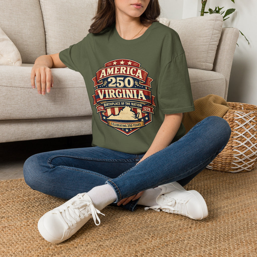 American 250 Virgnia Tee Birthplace of the Nation Design