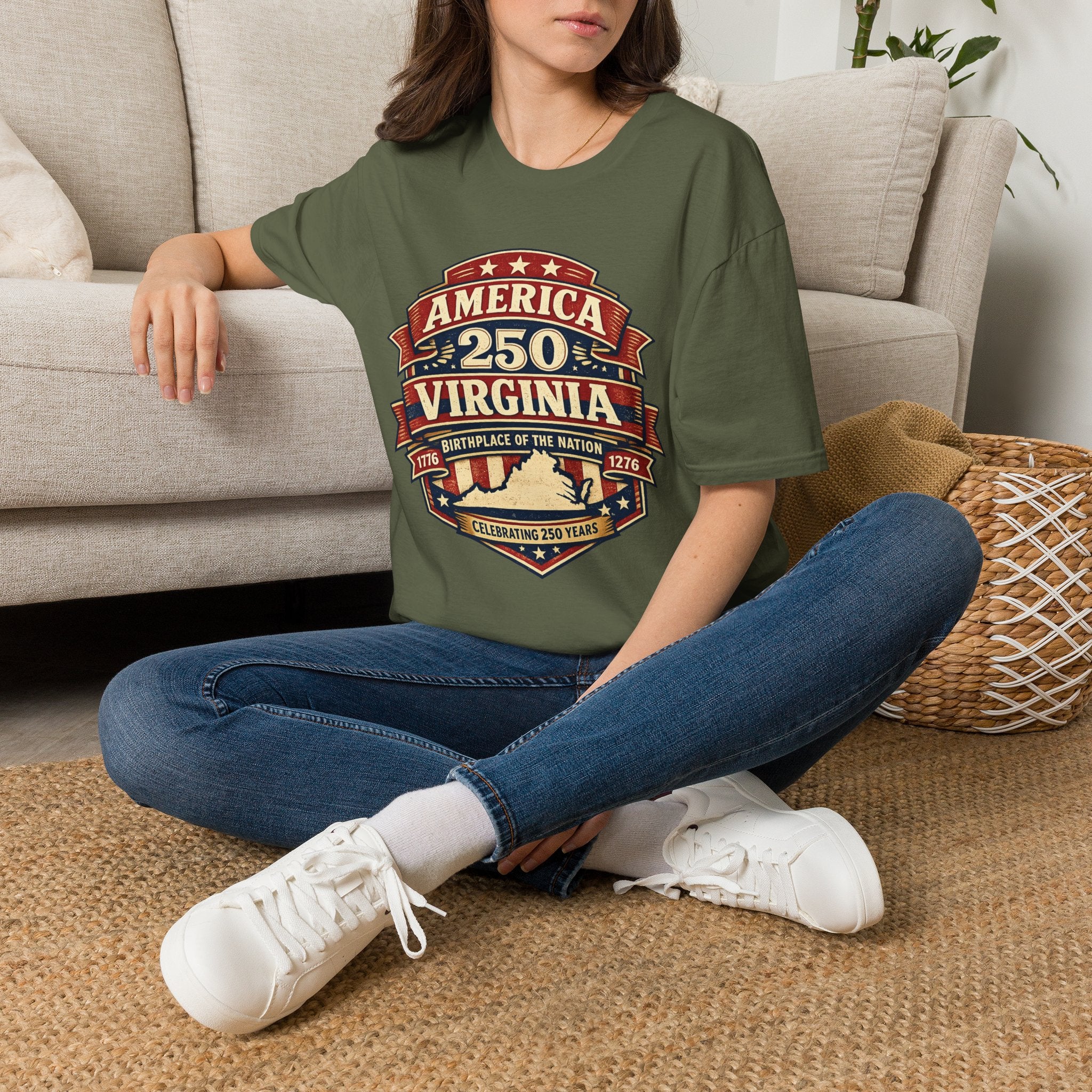 American 250 Virgnia Tee Birthplace of the Nation Design
