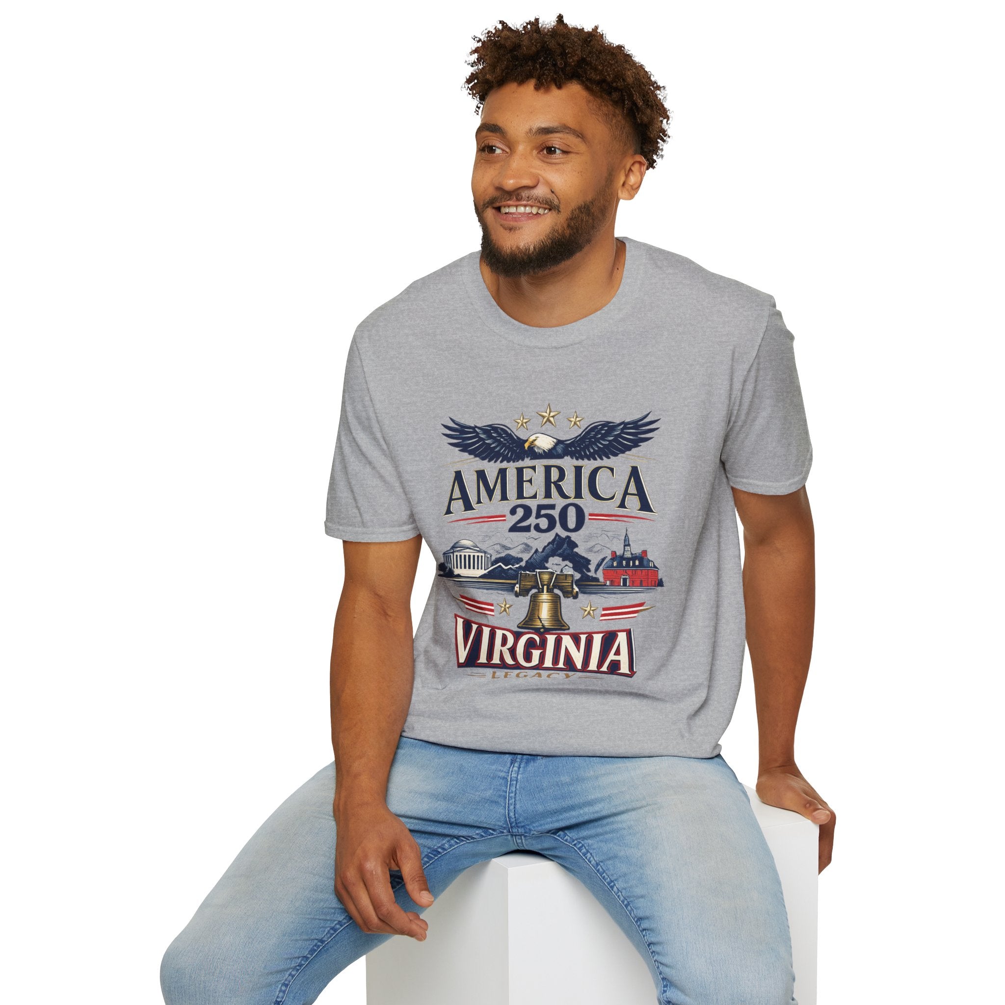America 250 T‑Shirt – Virginia Legacy Patriotic Anniversary Tee
