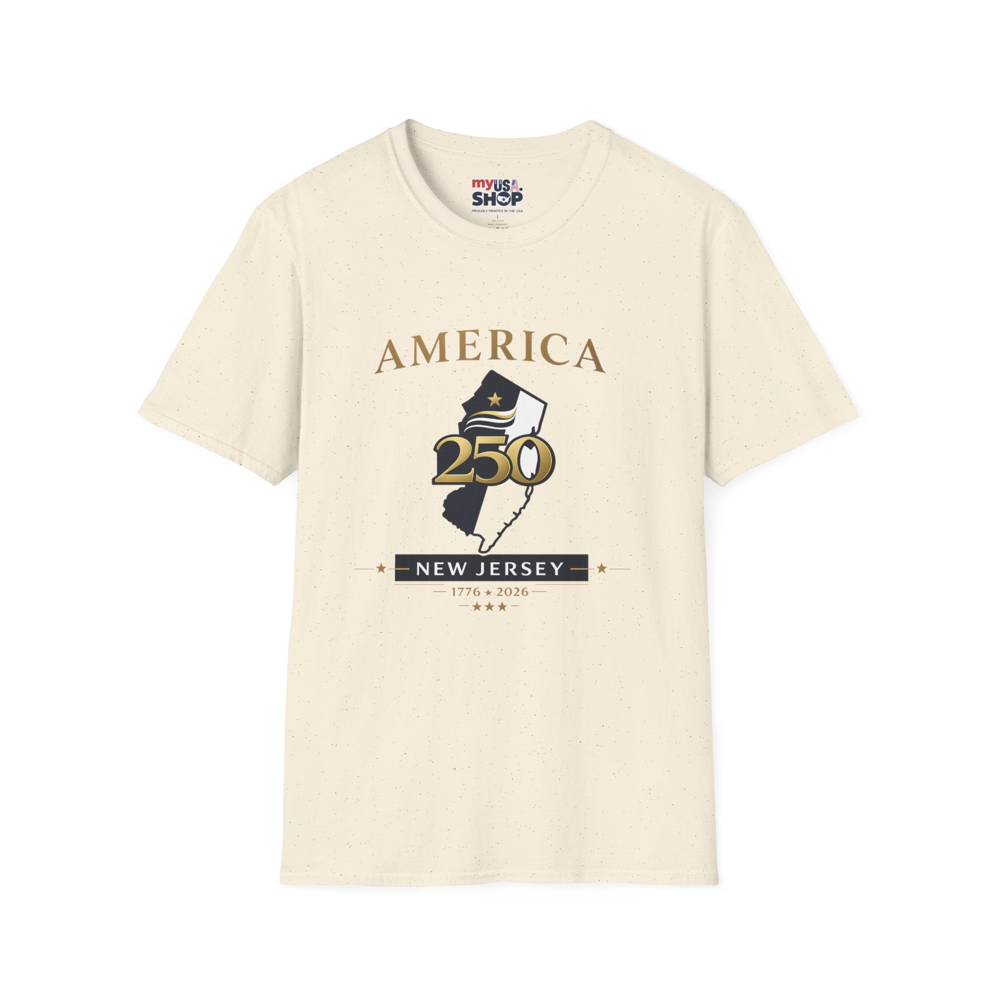 America 250 x New Jersey— Golden Map