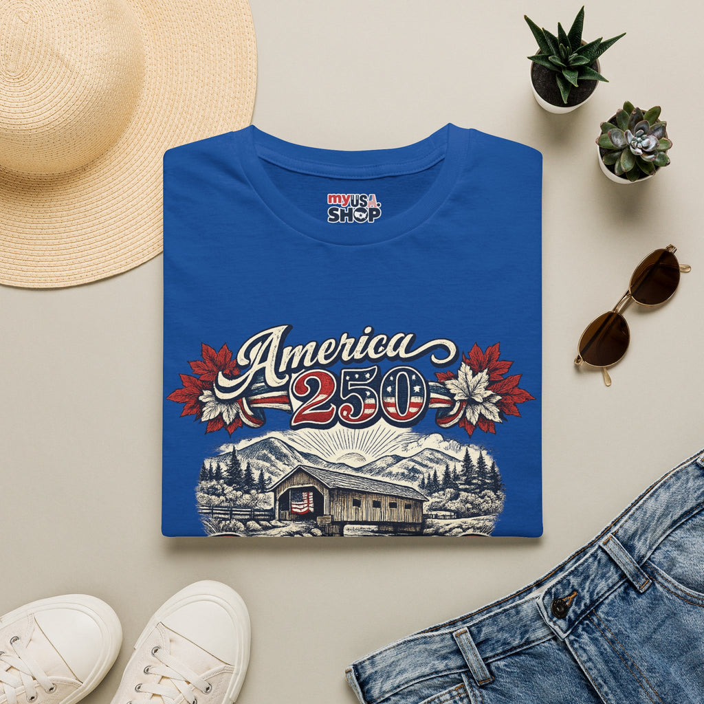 America 250 – Vermont 250 Years of American Spirit Vintage Tee Design