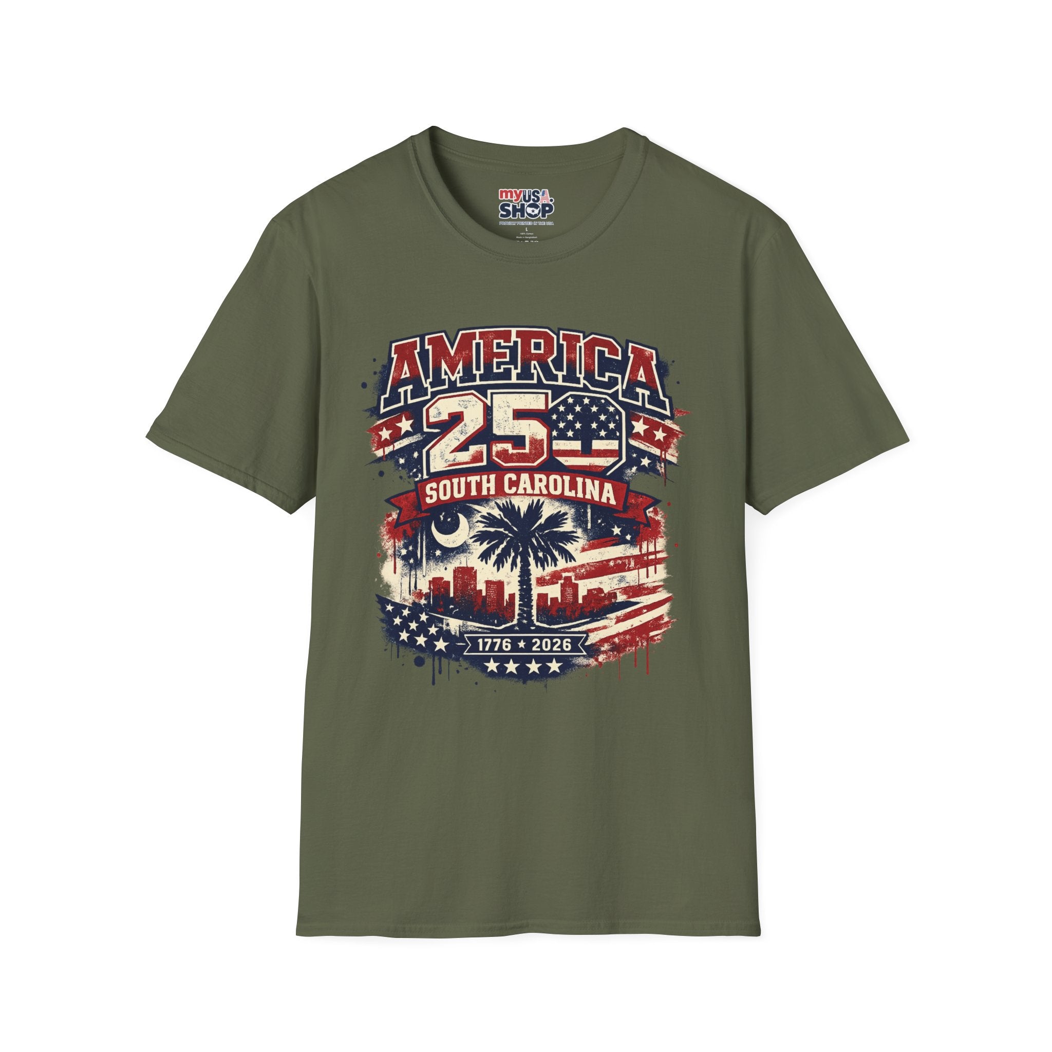 America 250 South Carolina T‑Shirt — Patriotic 250th Anniversary USA Graphic Tee