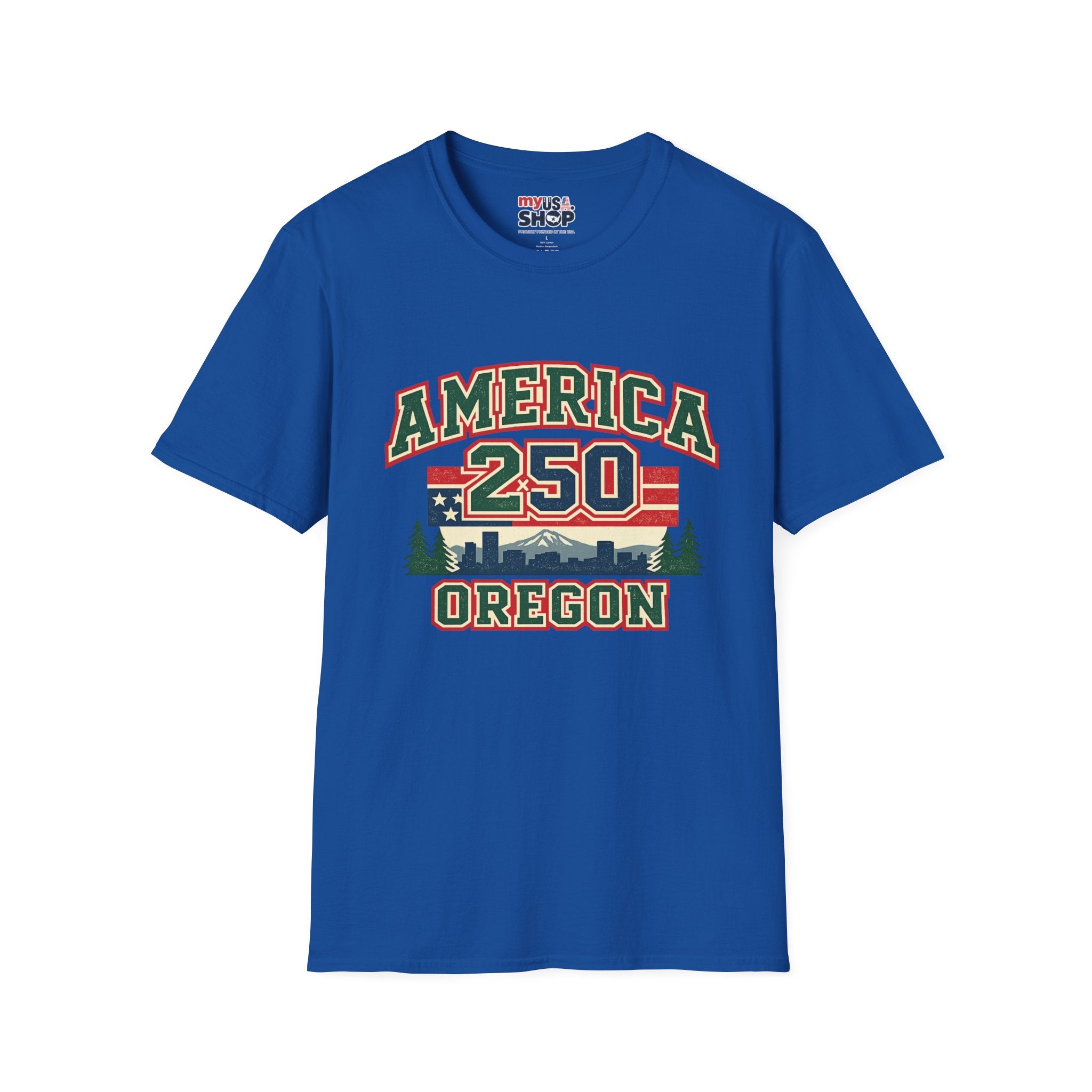 America 250 Shirt — Oregon Retro Collegiate Northwest Graphic Tee