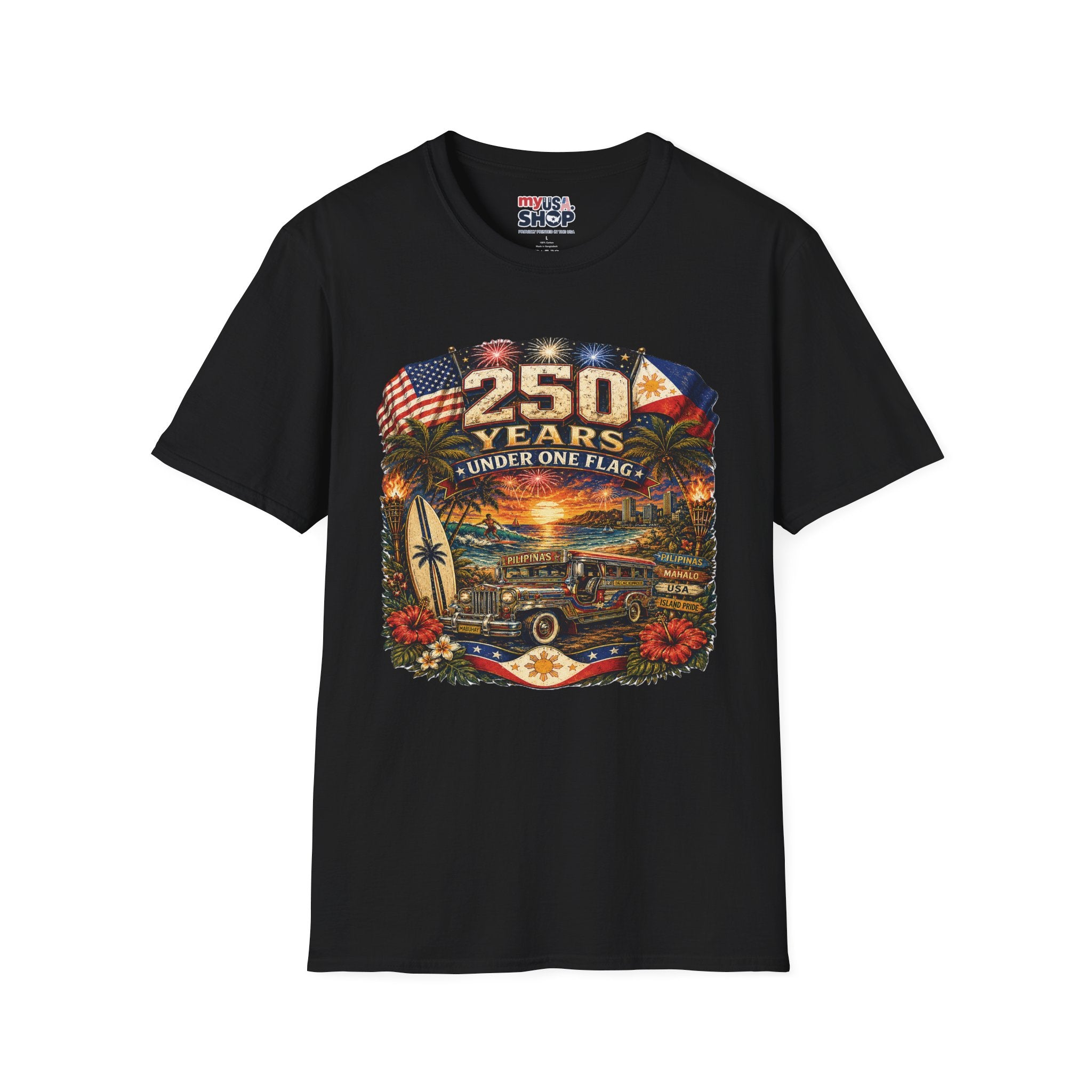 America 250 Years Under One Flag — USA & Philippines Patriotic