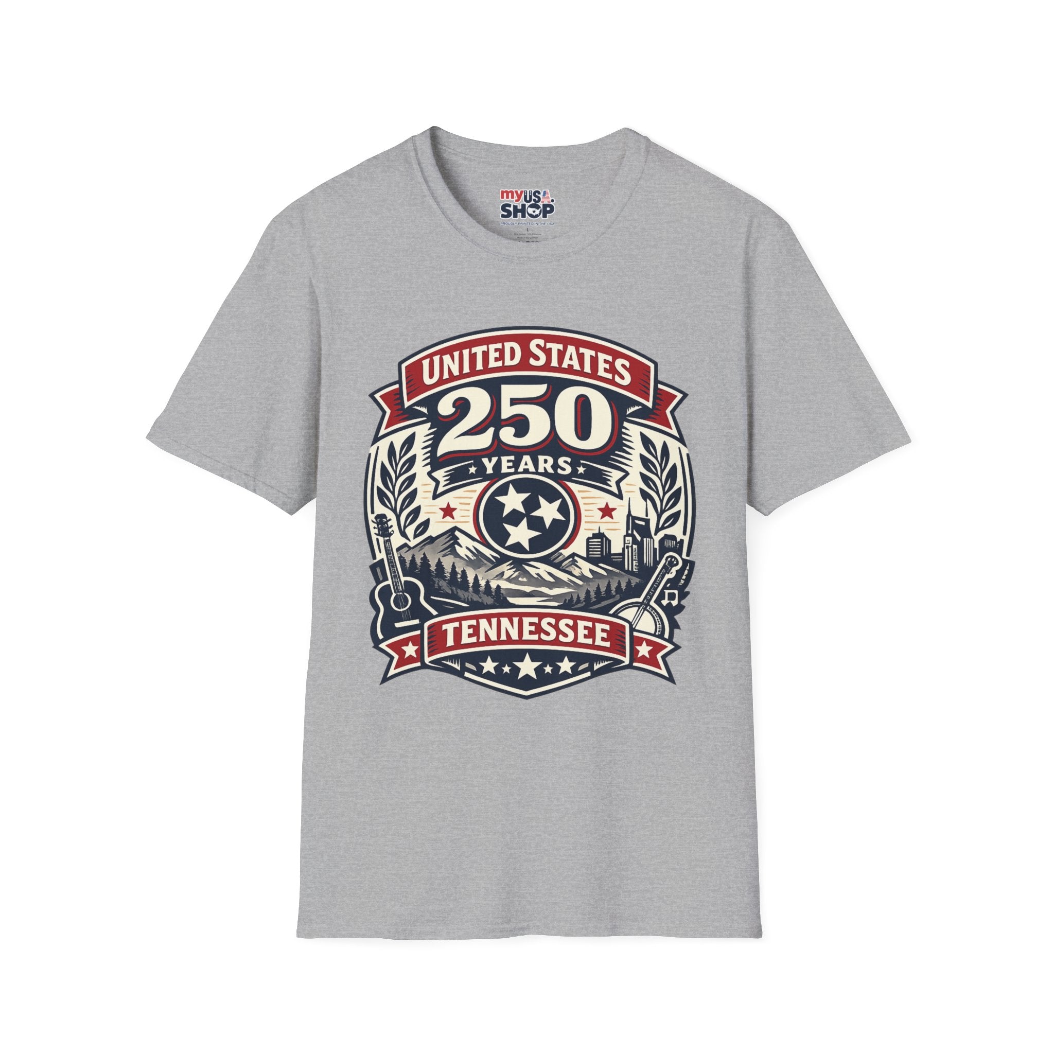 America 250 Tennessee T-Shirt — United States 250 Years Heritage Graphic Tee