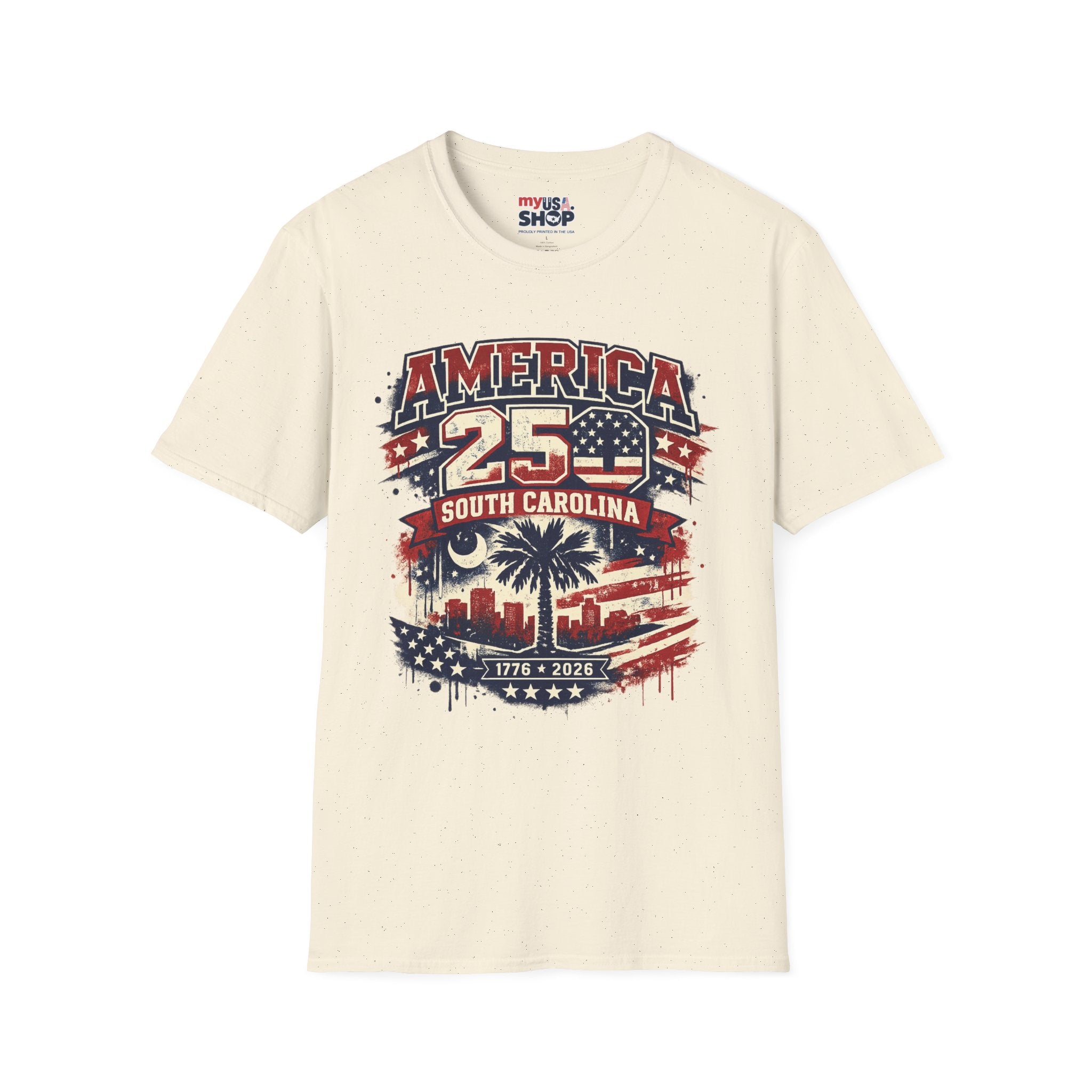 America 250 South Carolina T‑Shirt — Patriotic 250th Anniversary USA Graphic Tee