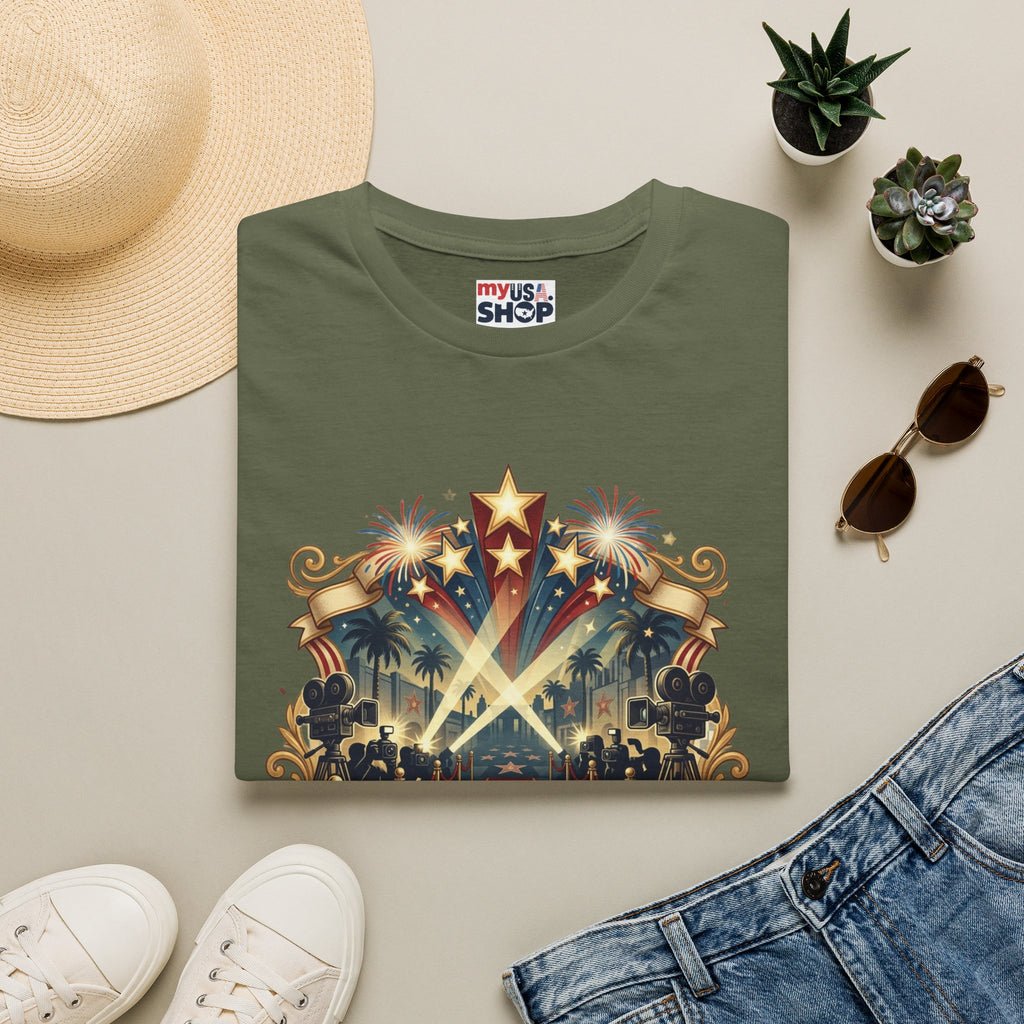 Stars of Freedom T‑Shirt — America 250 Patriotic Celebration Tee Pop Culture
