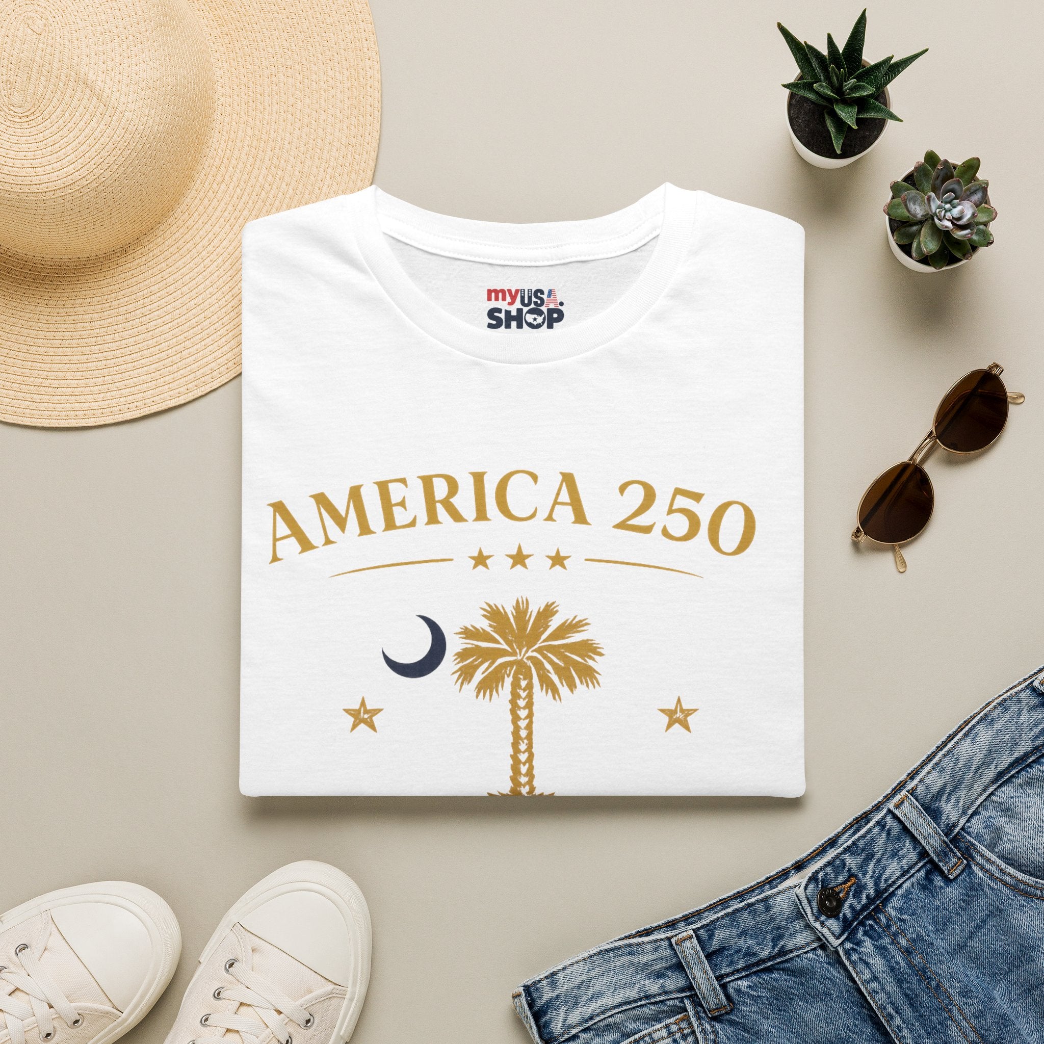 America 250 South Carolina T-Shirt 1776 - 2026 Celebration Tee