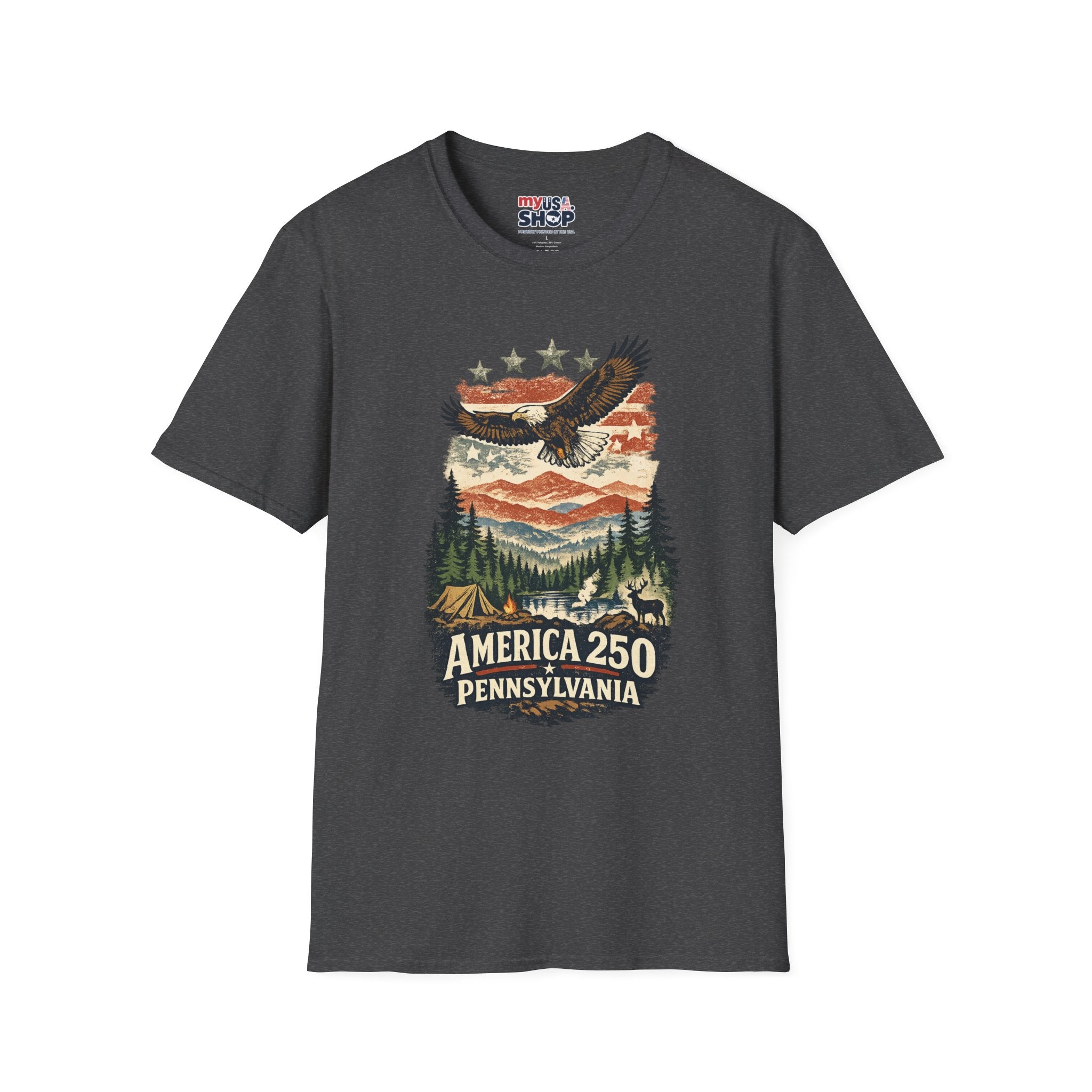 Pennsylvania America 250 Shirt — Wilderness Eagle Outdoor Graphic Tee