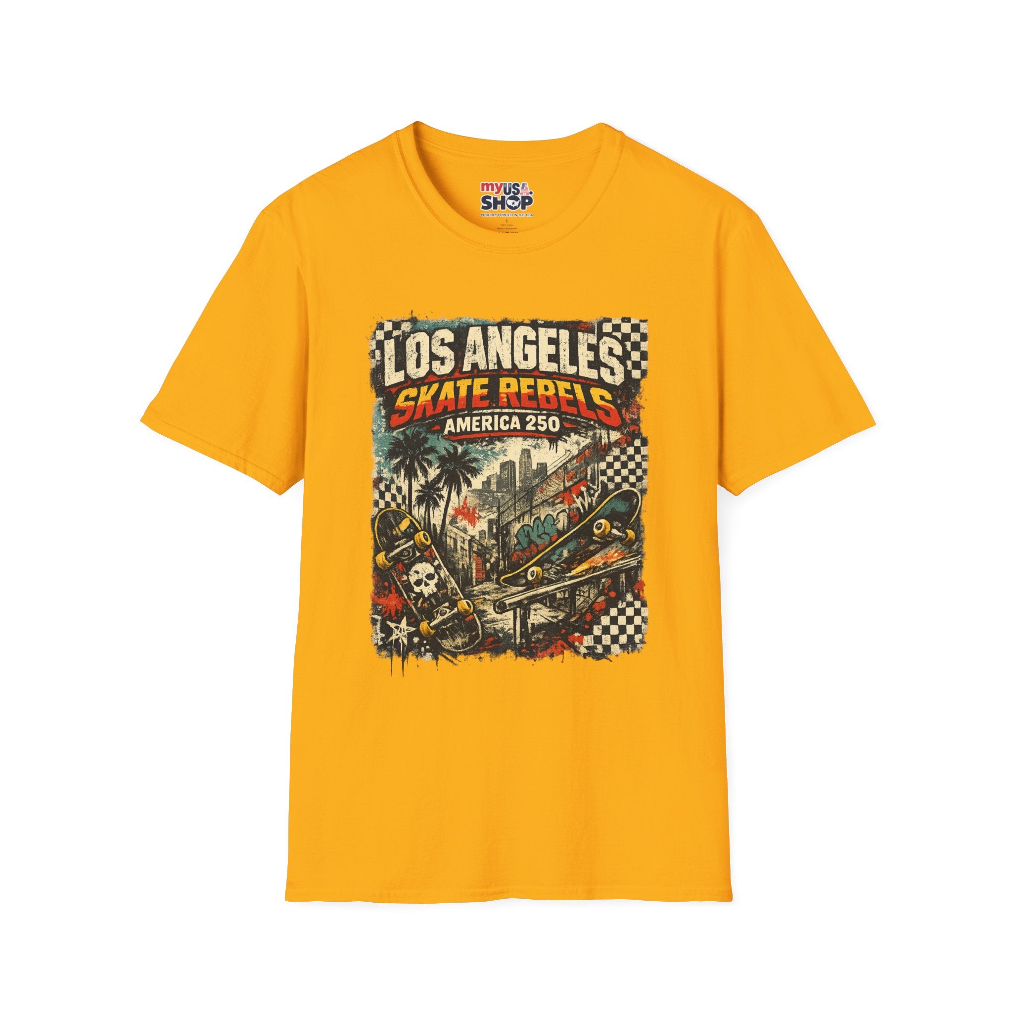 America 250 Los Angeles California La Skate Rebels Tee