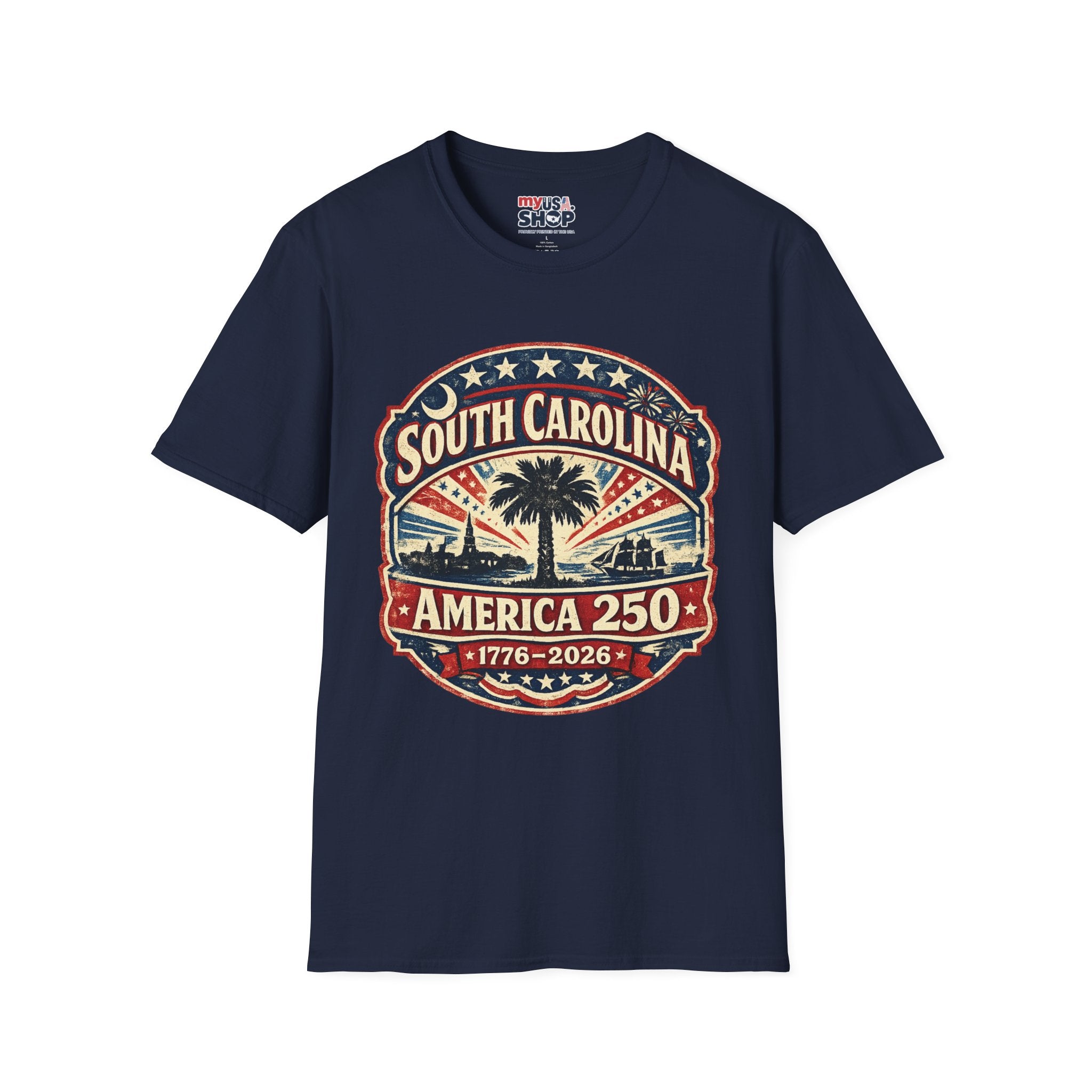 America 250 South Carolina Anniversary T-Shirt — Retro State Pride Tee