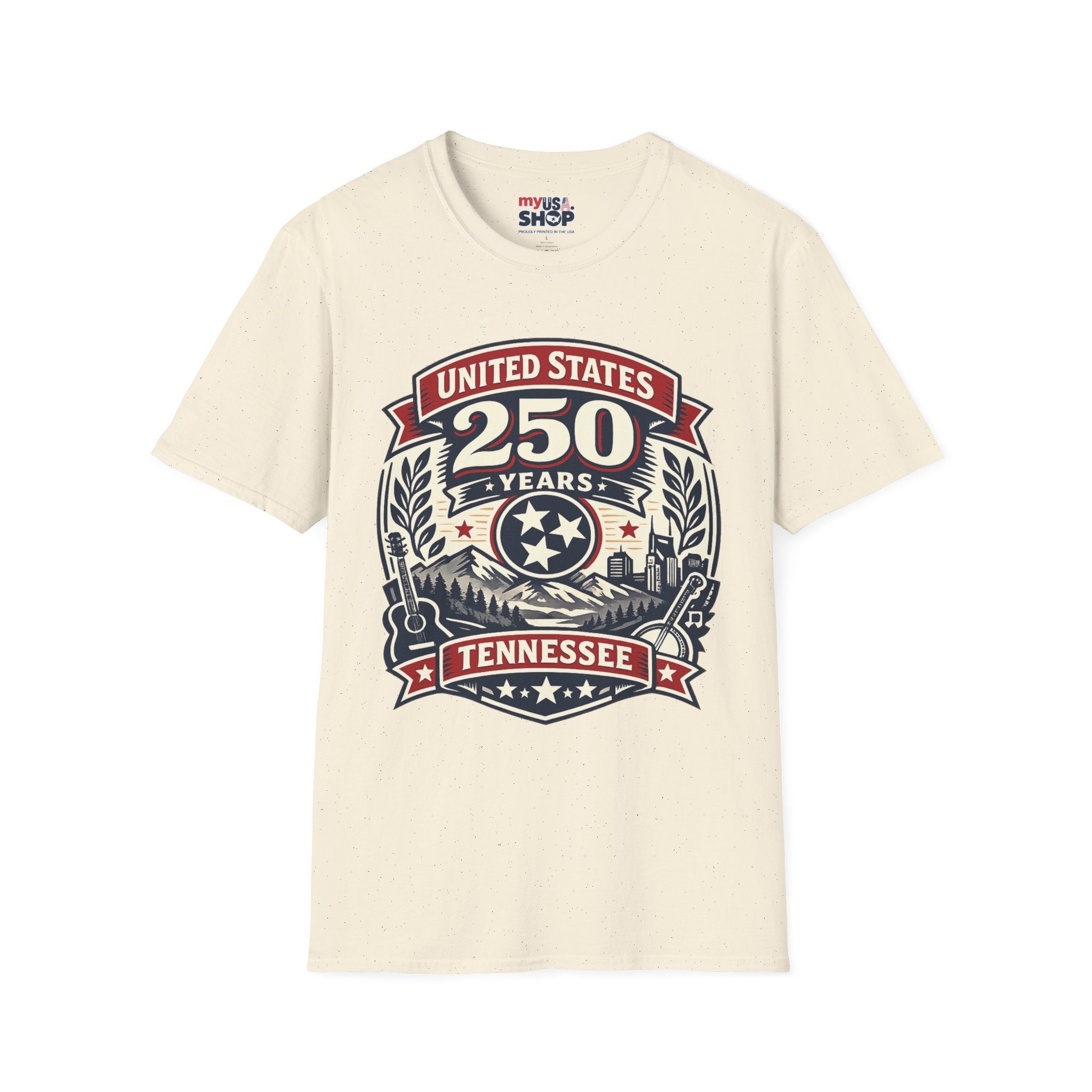 America 250 Tennessee T-Shirt — United States 250 Years Heritage Graphic Tee