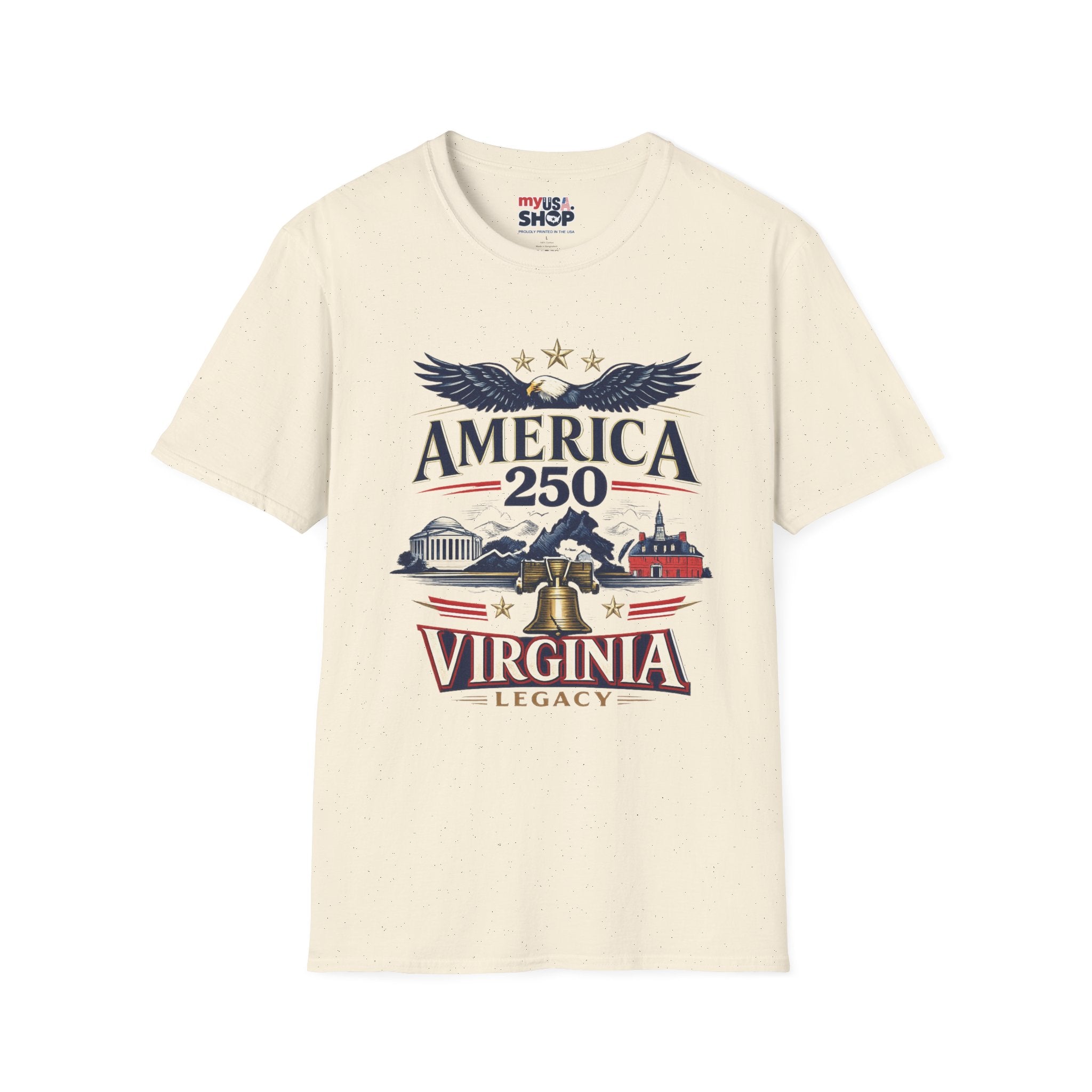 America 250 T‑Shirt – Virginia Legacy Patriotic Anniversary Tee