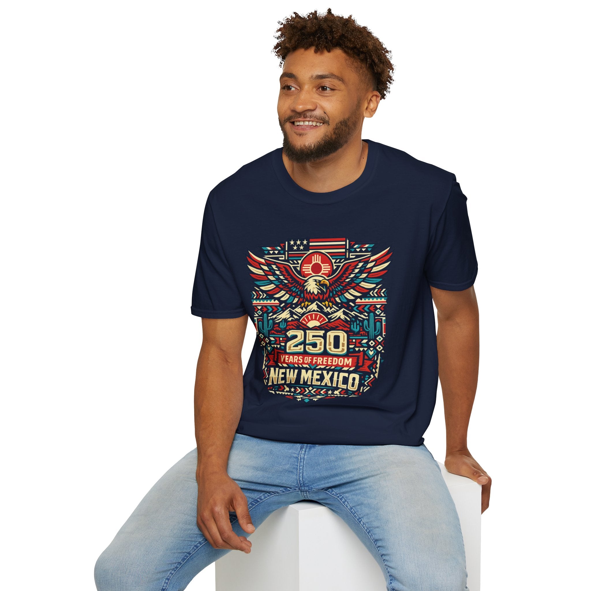 America 250 x New Mexico 250th Anniversary Eagle — State Pride Patriotic