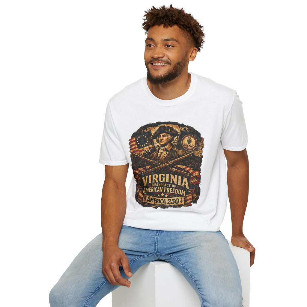 America 250 Virginia- American Freedom Tee Design