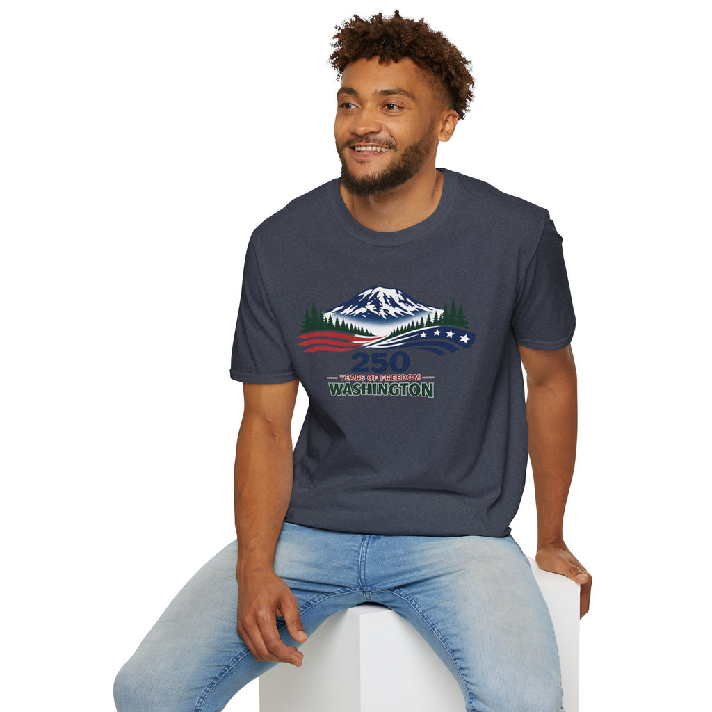 America 250 Washington T-Shirt - Unisex Softstyle T-Shirt