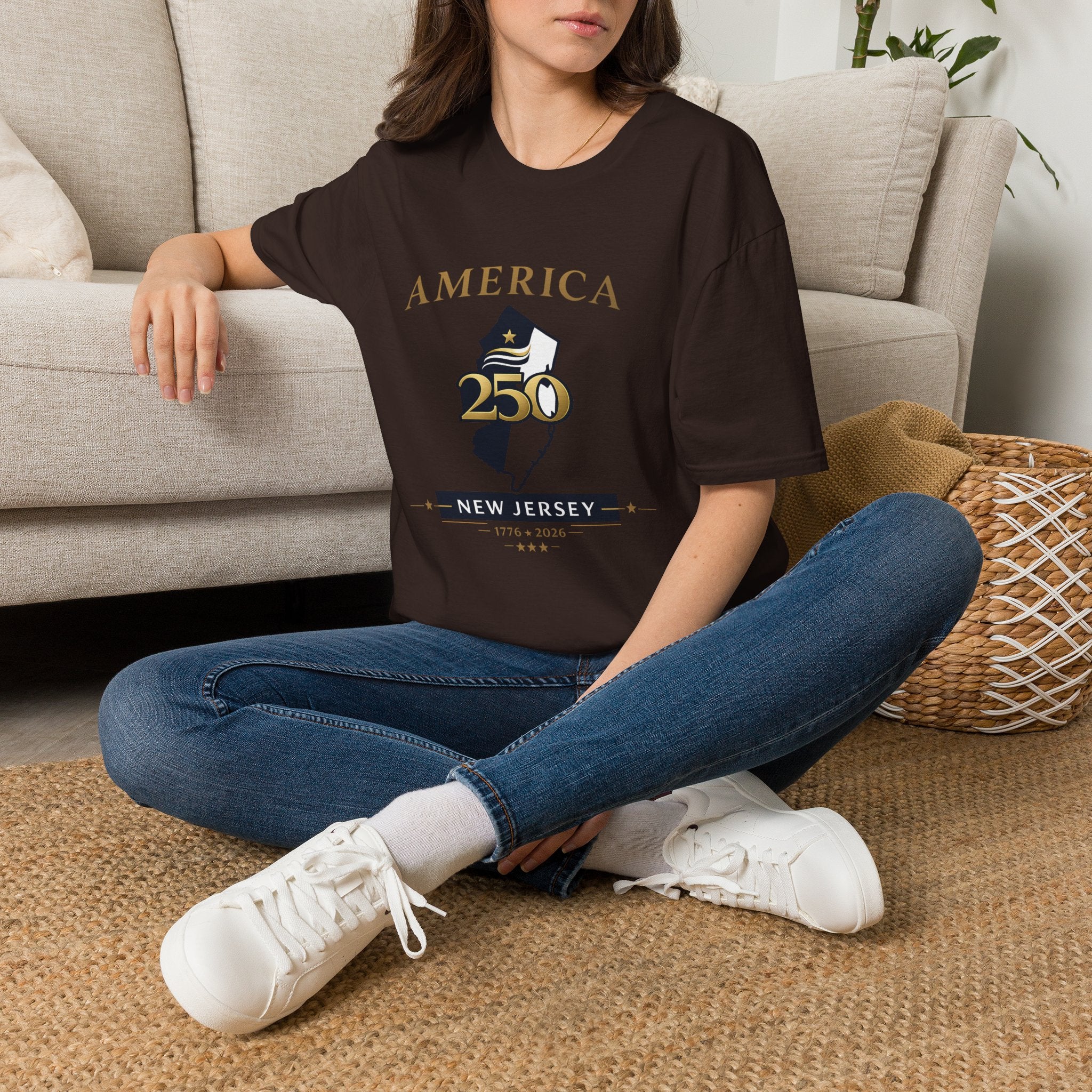 America 250 x New Jersey— Golden Map