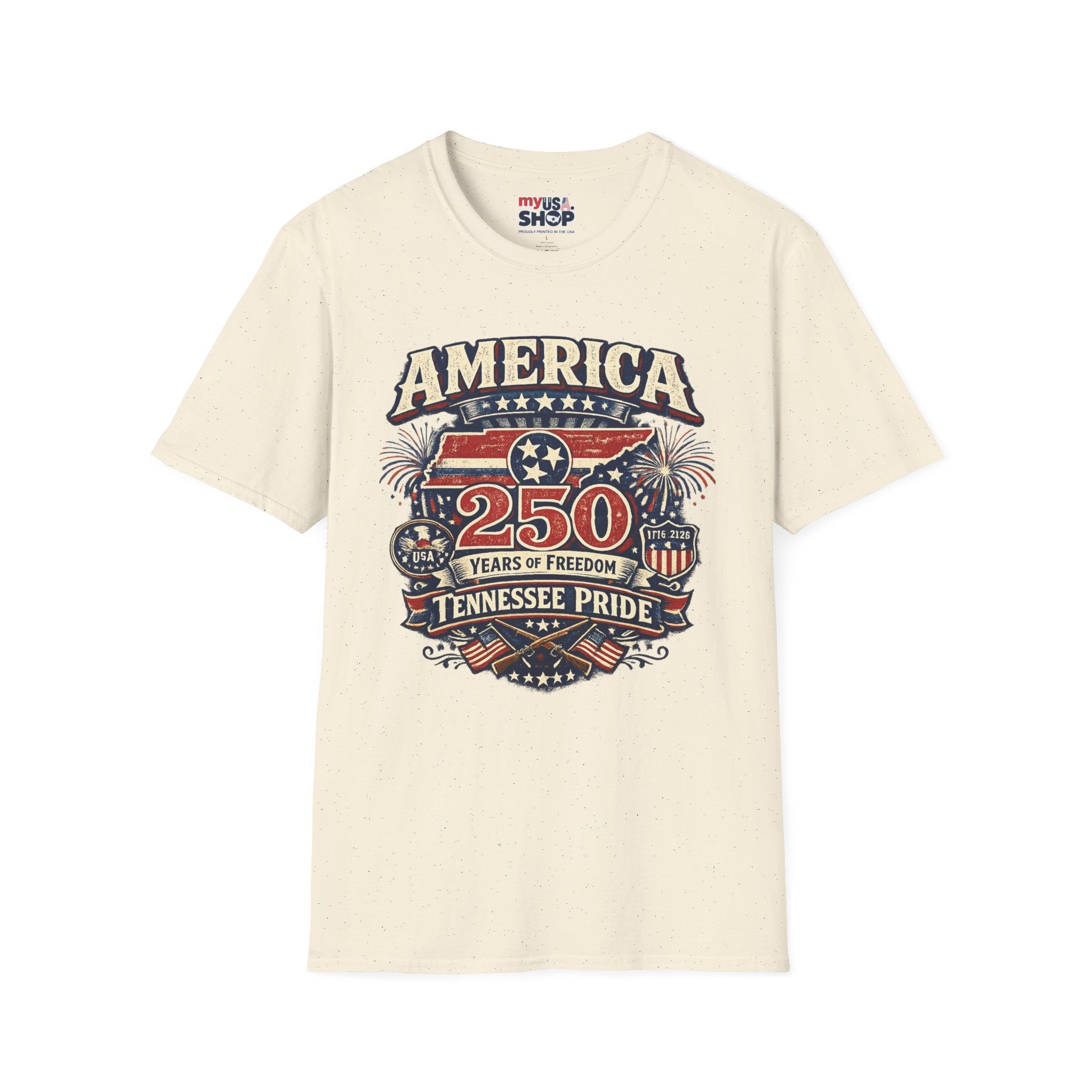 America 250 Tennessee Pride Shirt — 250 Years of Freedom Graphic Tee